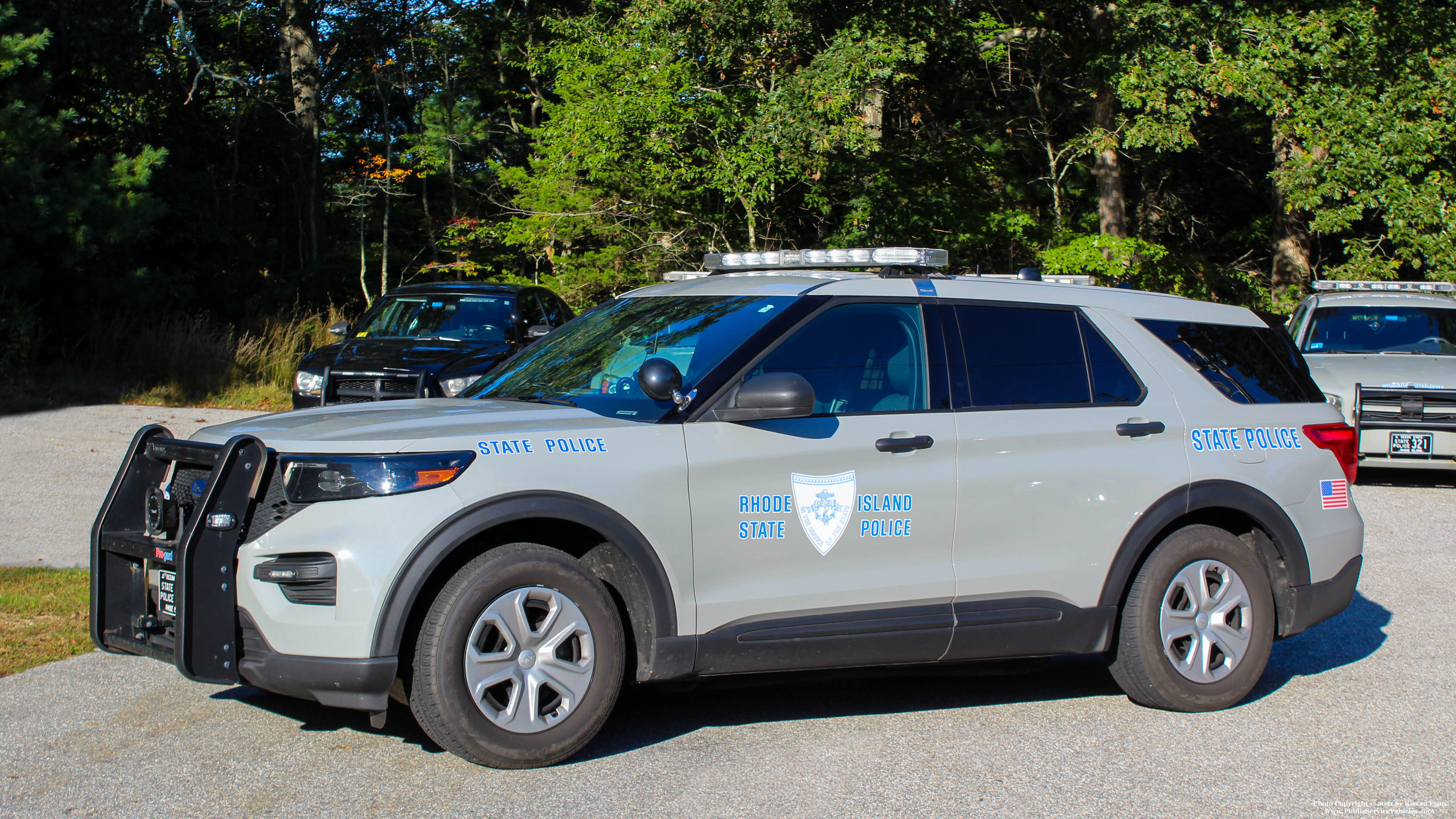 A photo  of Rhode Island State Police
            Cruiser 109, a 2020 Ford Police Interceptor Utility             taken by Kieran Egan