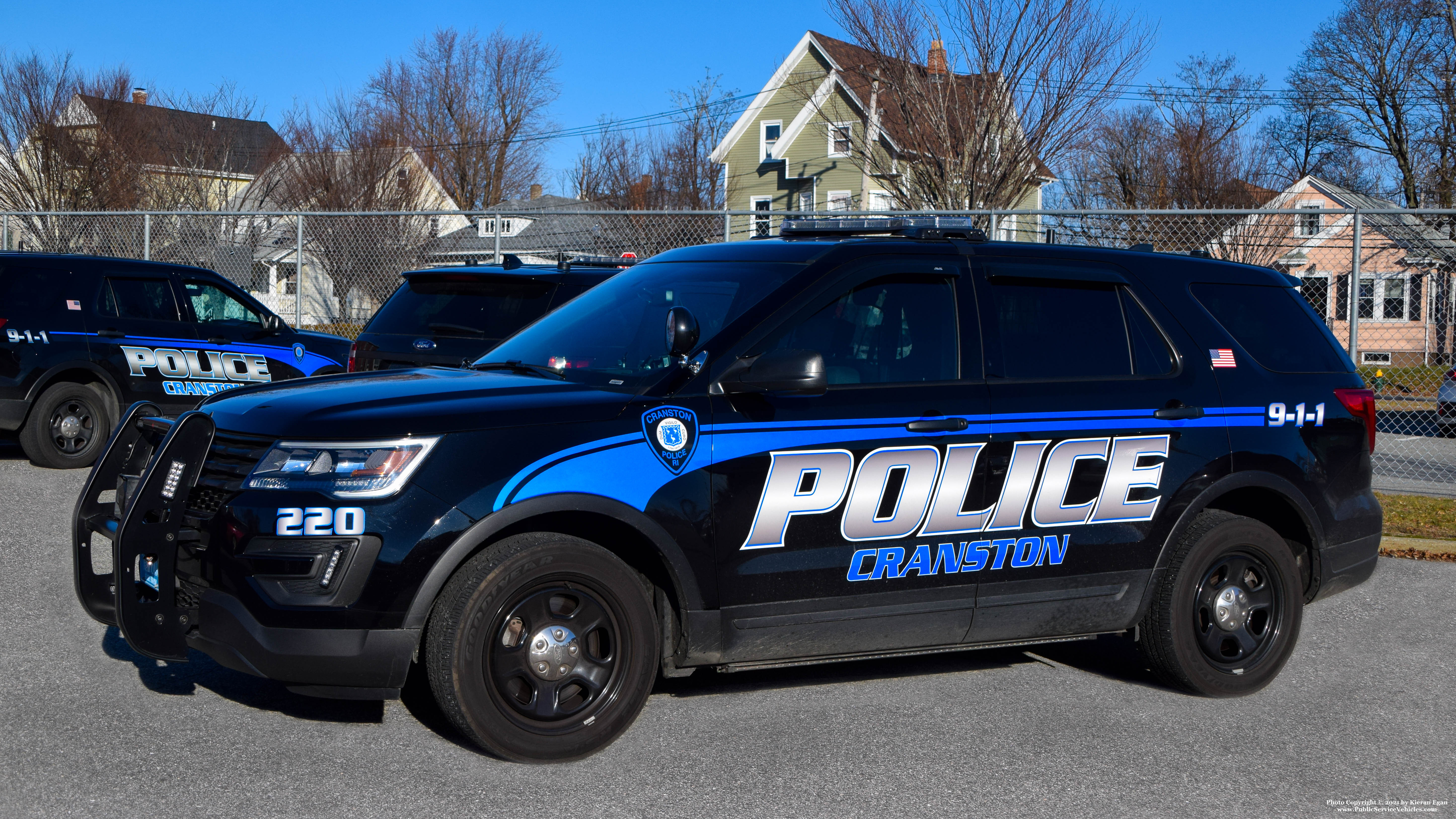 A photo  of Cranston Police
            Cruiser 220, a 2019 Ford Police Interceptor Utility             taken by Kieran Egan