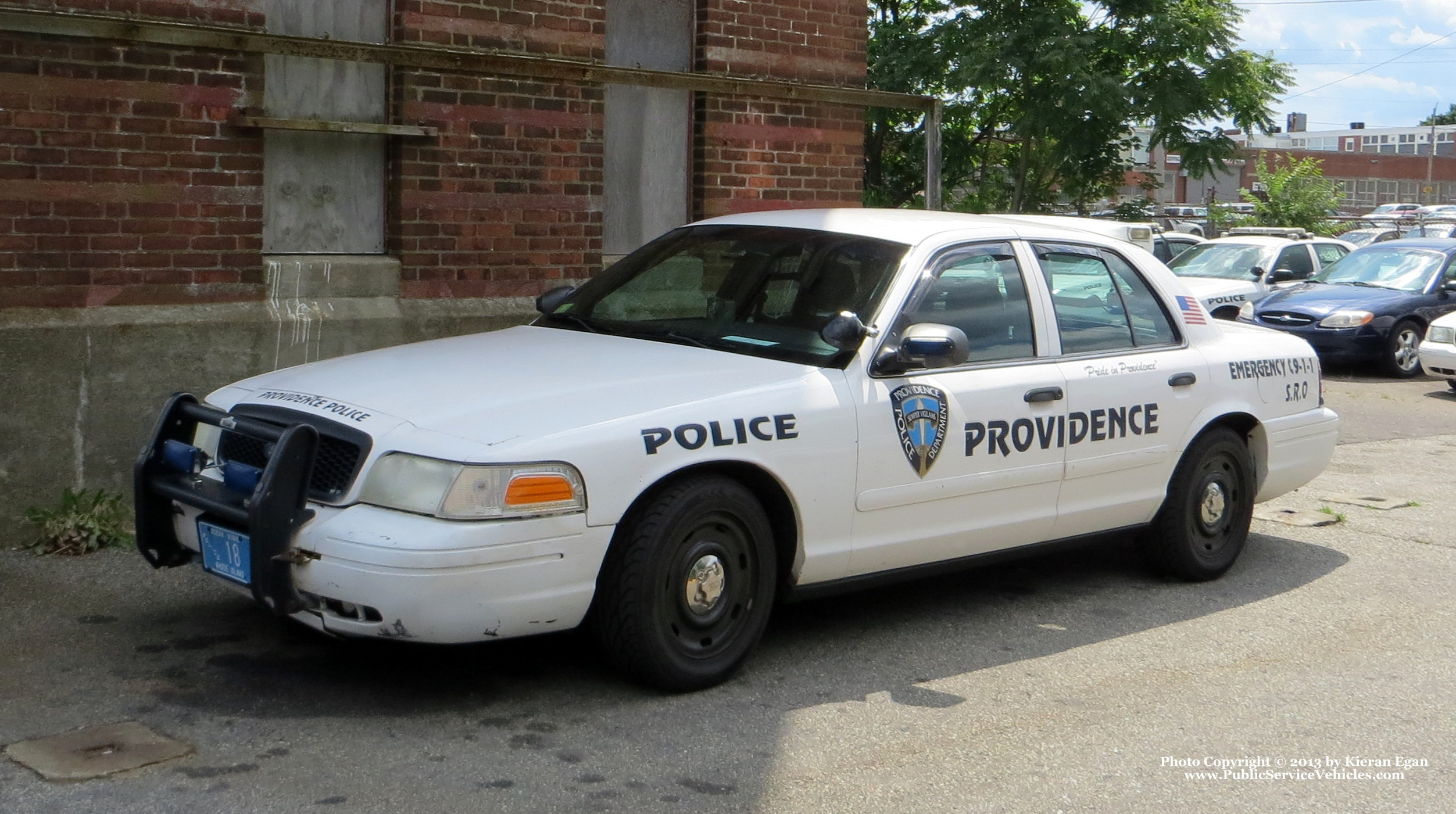 A photo  of Providence Police
            Cruiser 18, a 2003-2005 Ford Crown Victoria Police Interceptor             taken by Kieran Egan