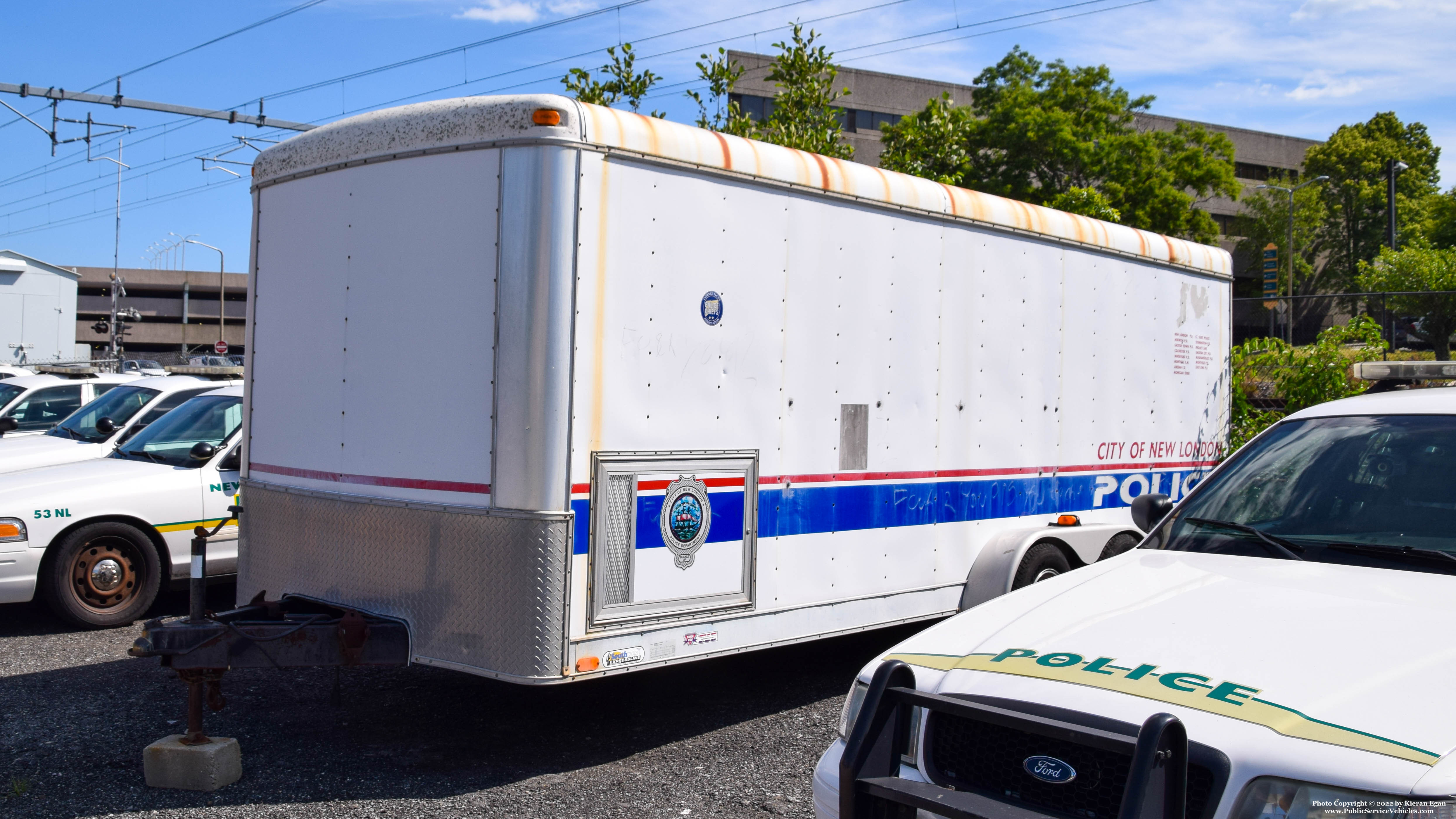 A photo  of New London Police
            Trailer, a 1990-2010 Trailer             taken by Kieran Egan