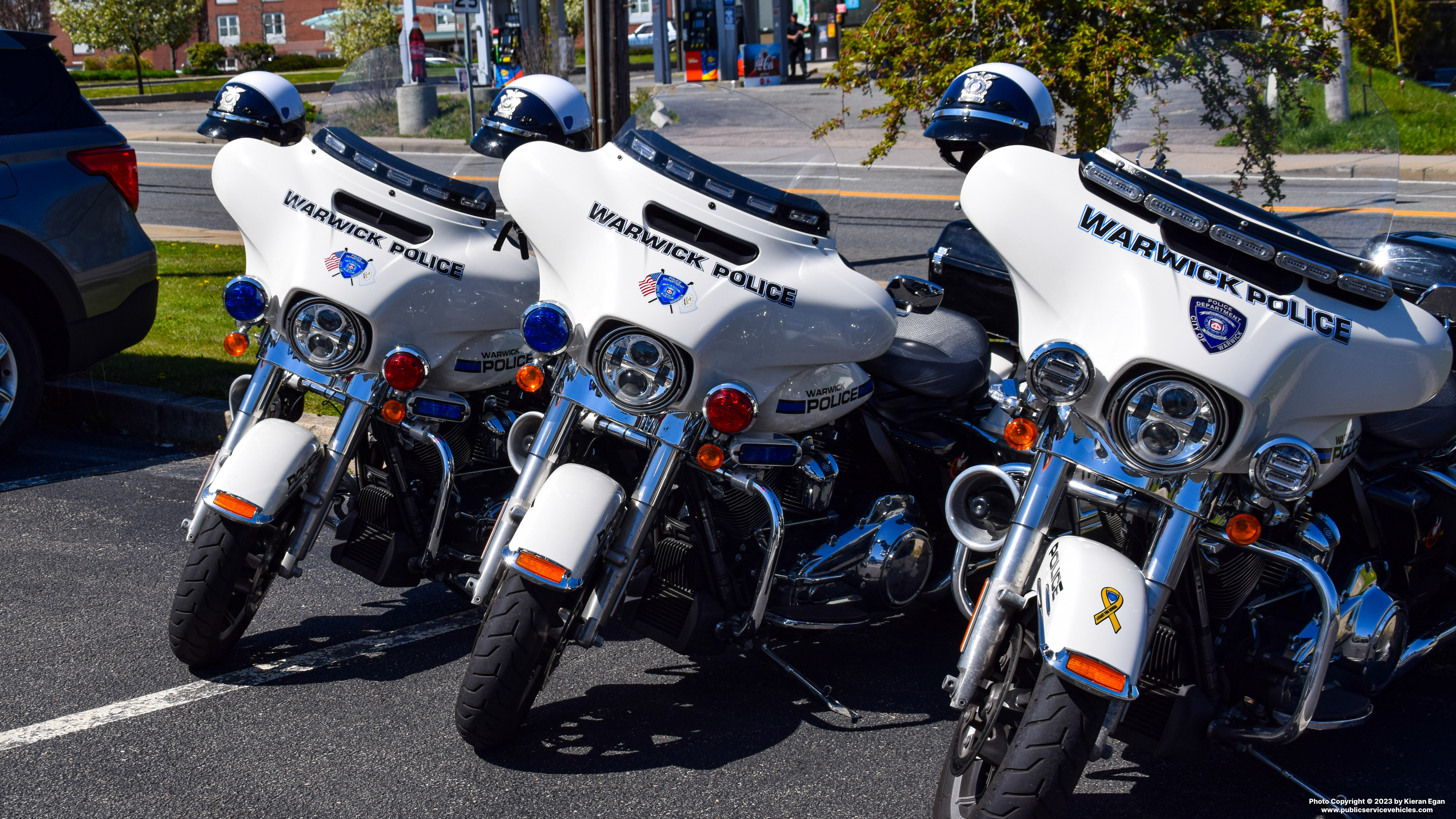 A photo  of Warwick Police
            Motorcycle 7, a 2020-2022 Harley-Davidson Electra Glide             taken by Kieran Egan