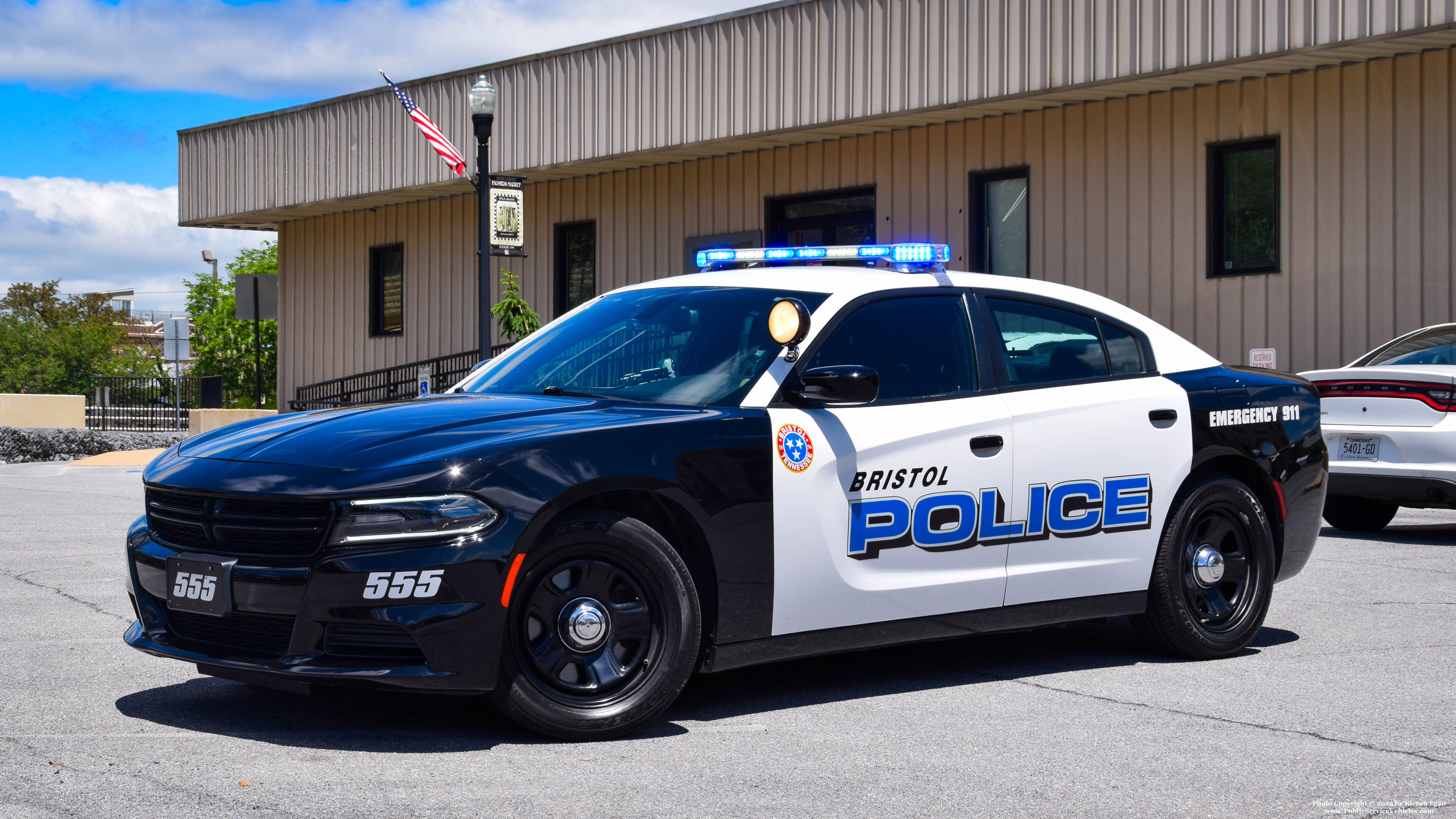 A photo  of Bristol Police
            Cruiser 555, a 2015-2020 Dodge Charger             taken by Kieran Egan