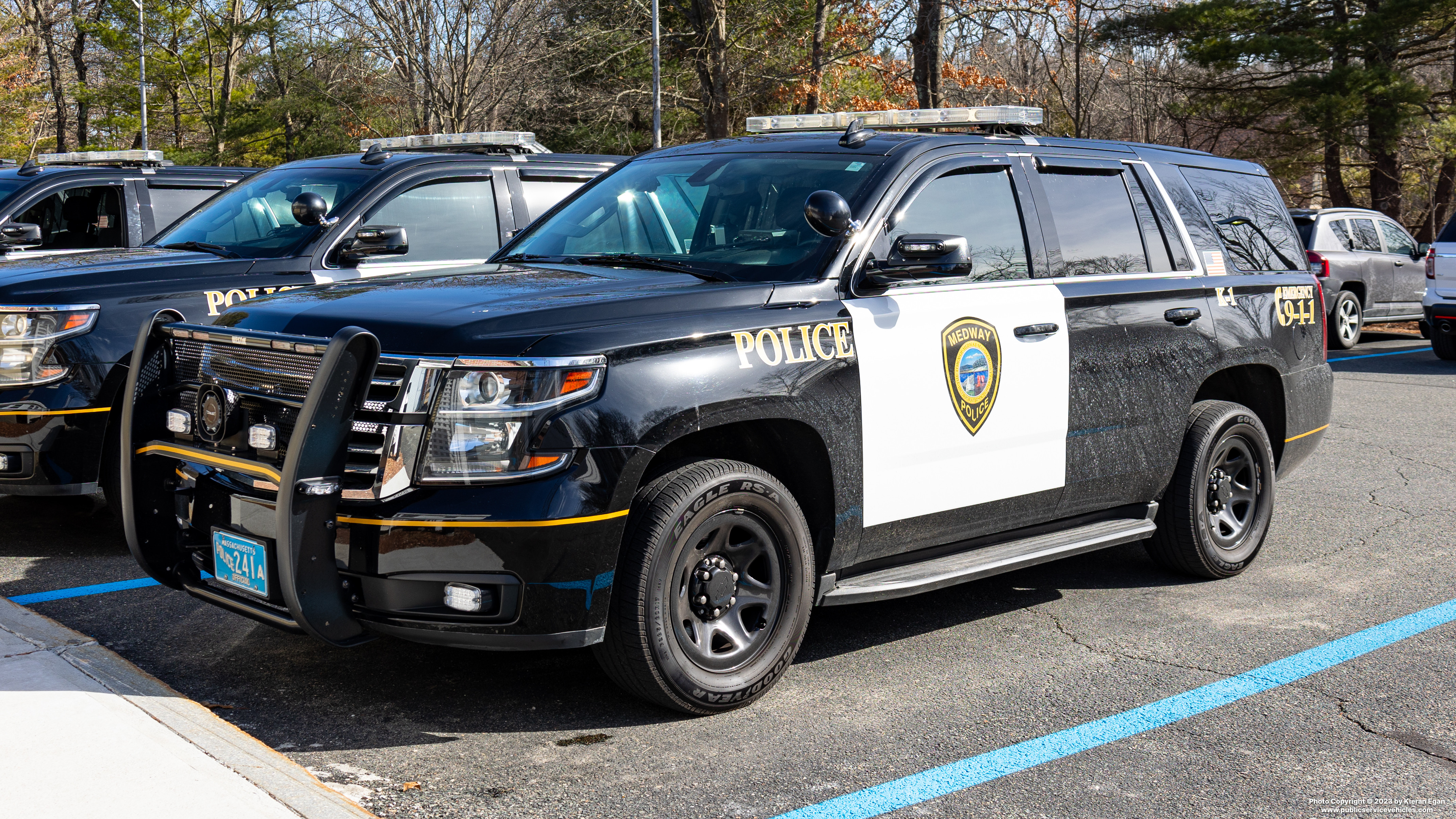 A photo  of Medway Police
            Cruiser K-1, a 2020 Chevrolet Tahoe             taken by Kieran Egan