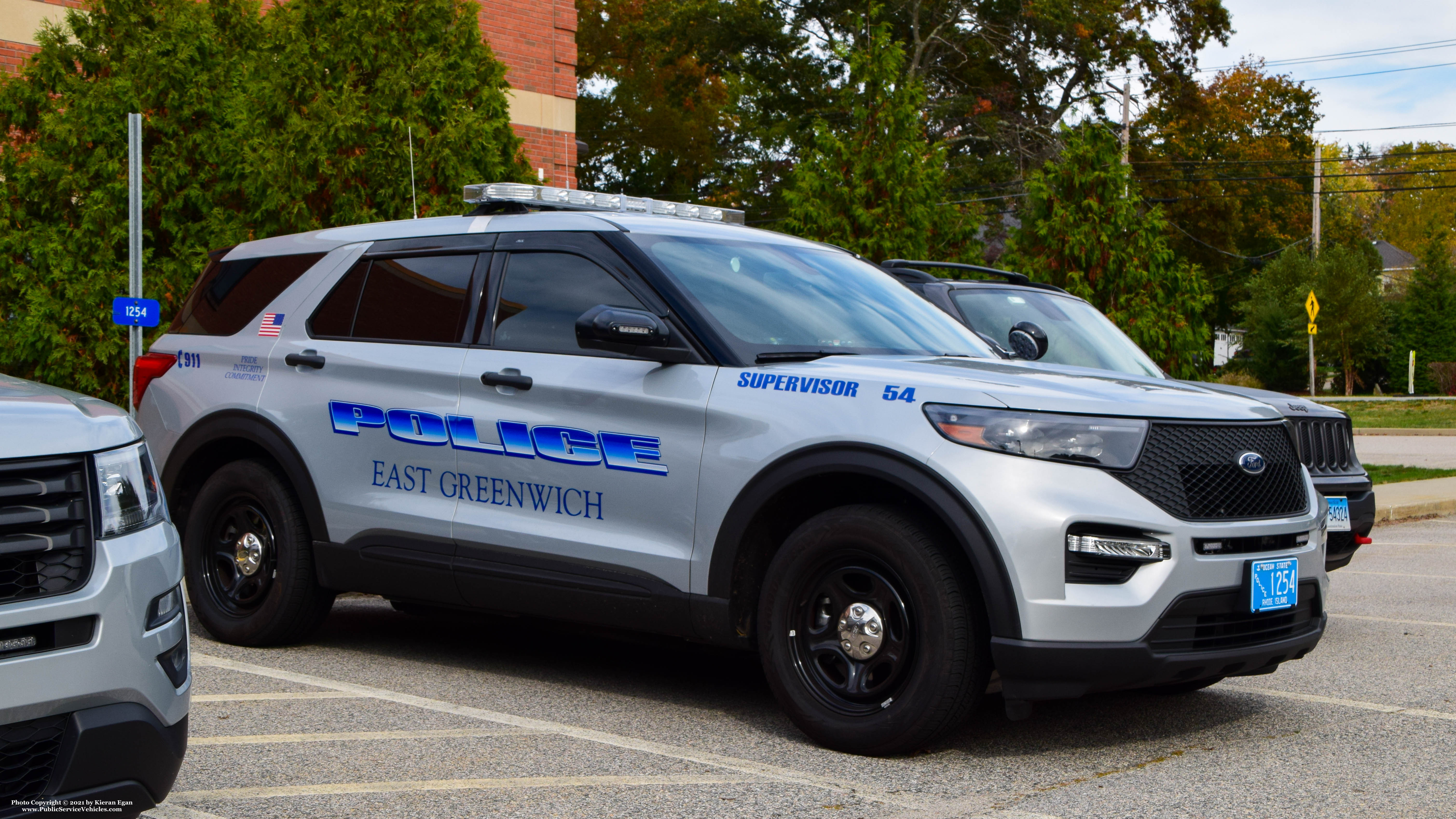 A photo  of East Greenwich Police
            Cruiser 1254, a 2020 Ford Police Interceptor Utility/2020 Ford Police Interceptor Utility             taken by Kieran Egan