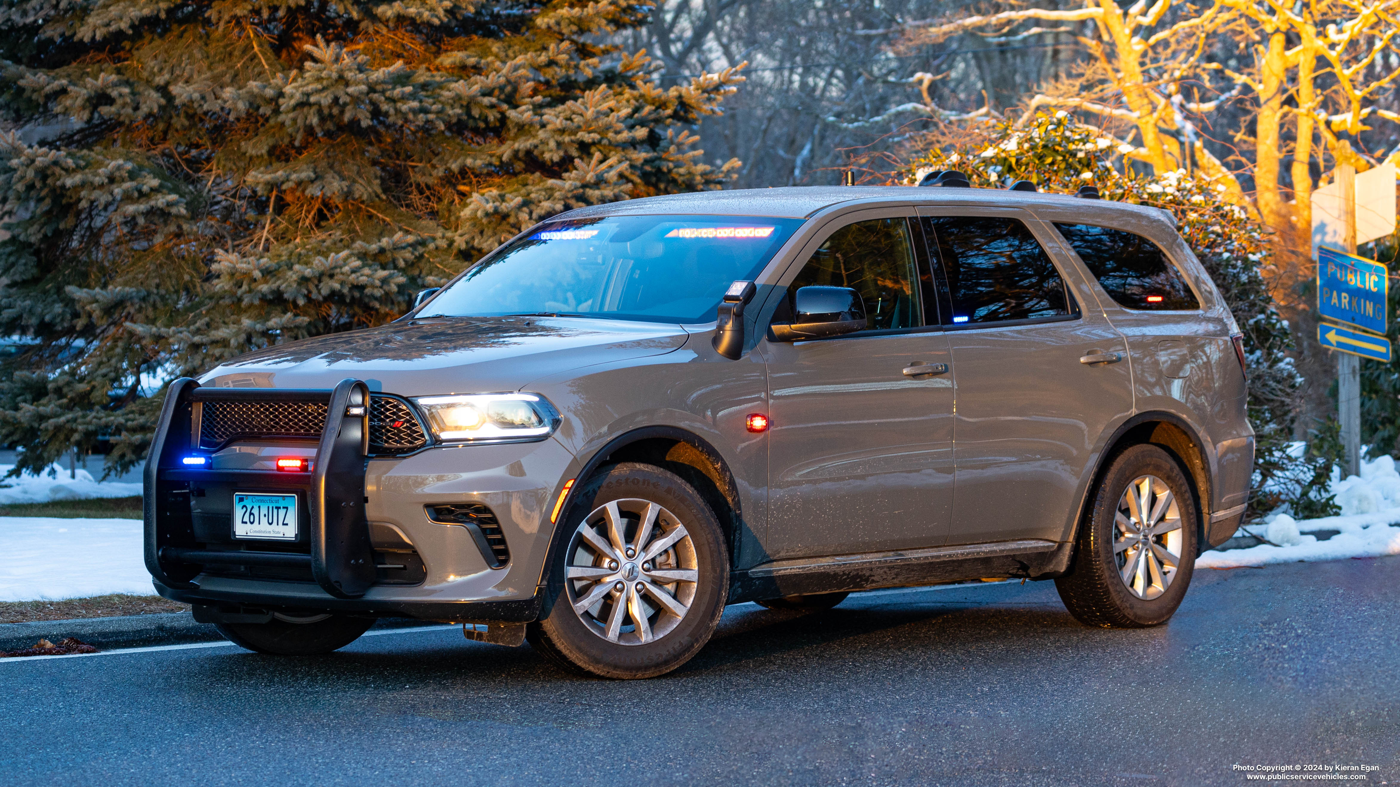 A photo  of Connecticut State Police
            Cruiser 261, a 2023 Dodge Durango Pursuit             taken by Kieran Egan