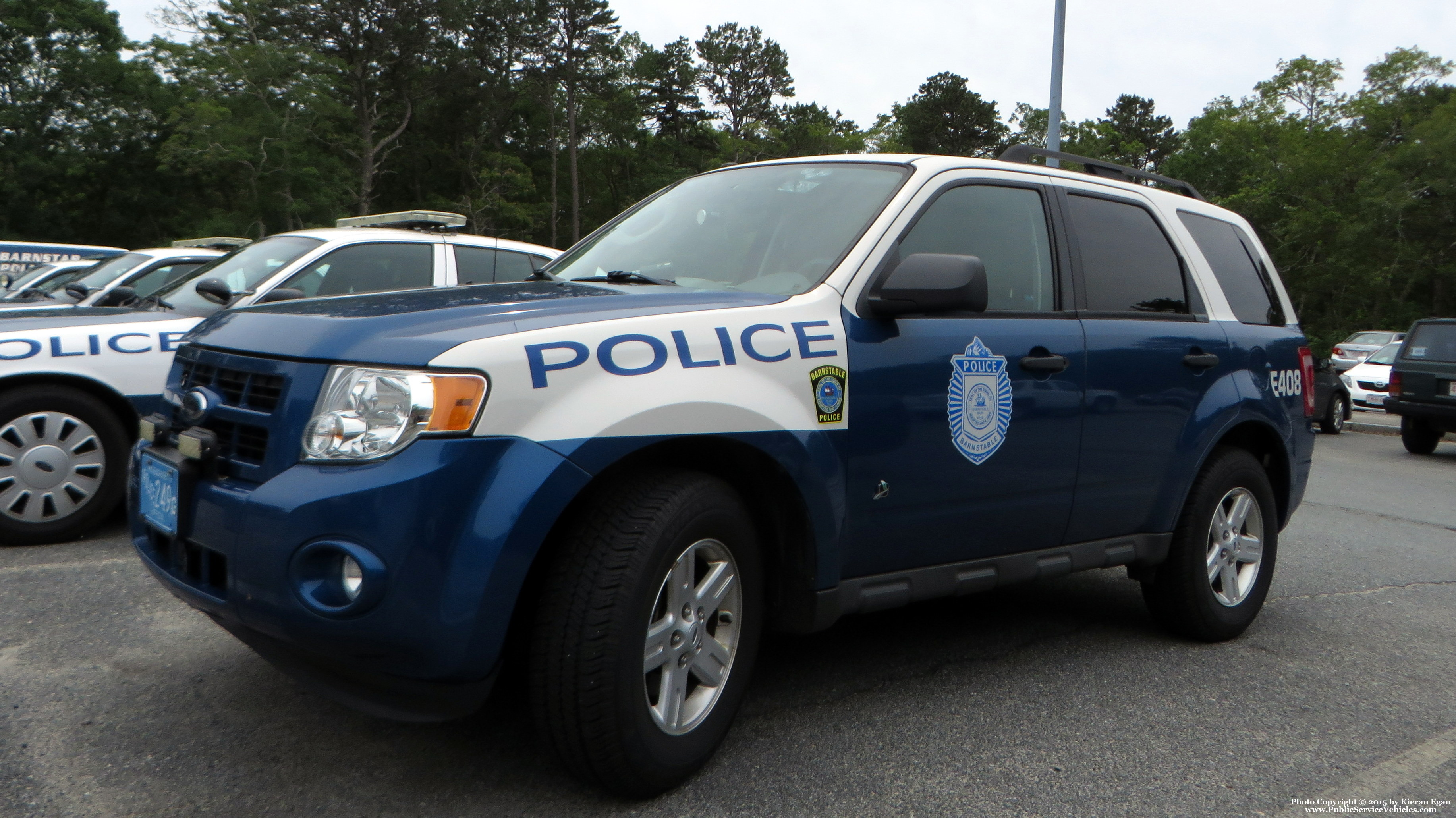 A photo  of Barnstable Police
            E-408, a 2008-2012 Ford Escape             taken by Kieran Egan