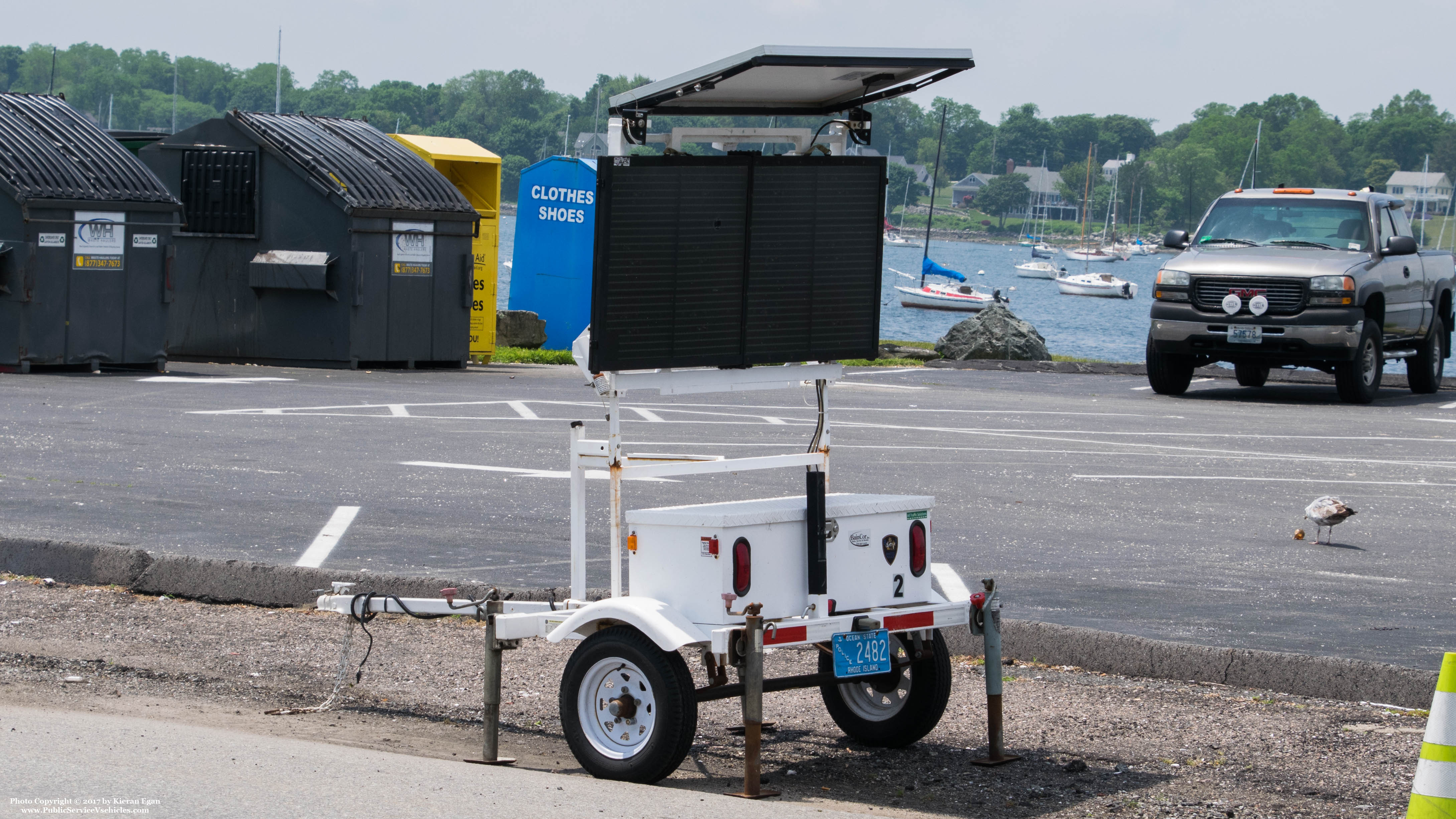 A photo  of Bristol Police
            Message Trailer 2, a 2006-2011 MPH Speed Monitor             taken by Kieran Egan