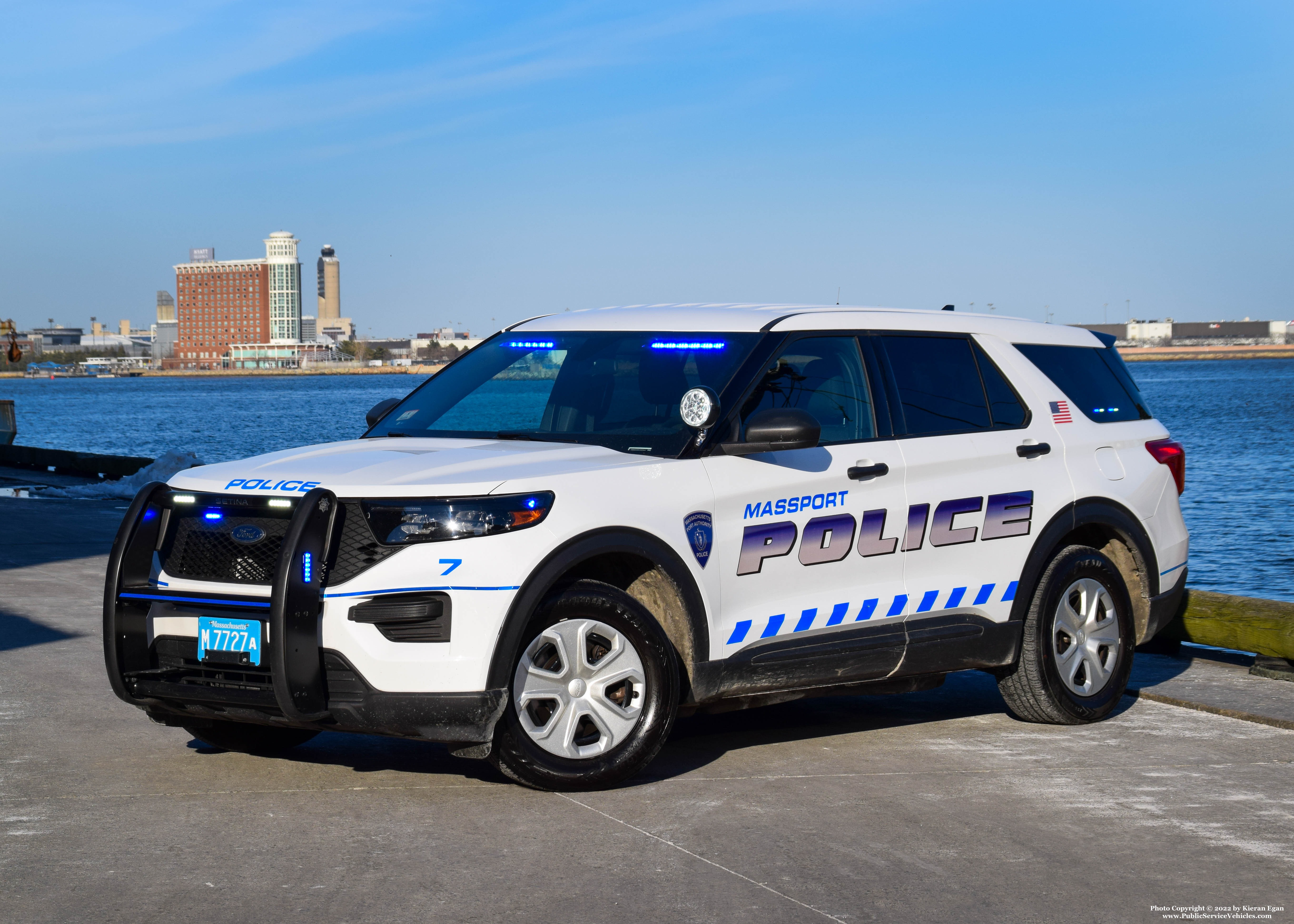 A photo  of Massport Police
            Car 7, a 2020 Ford Police Interceptor Utility             taken by Kieran Egan