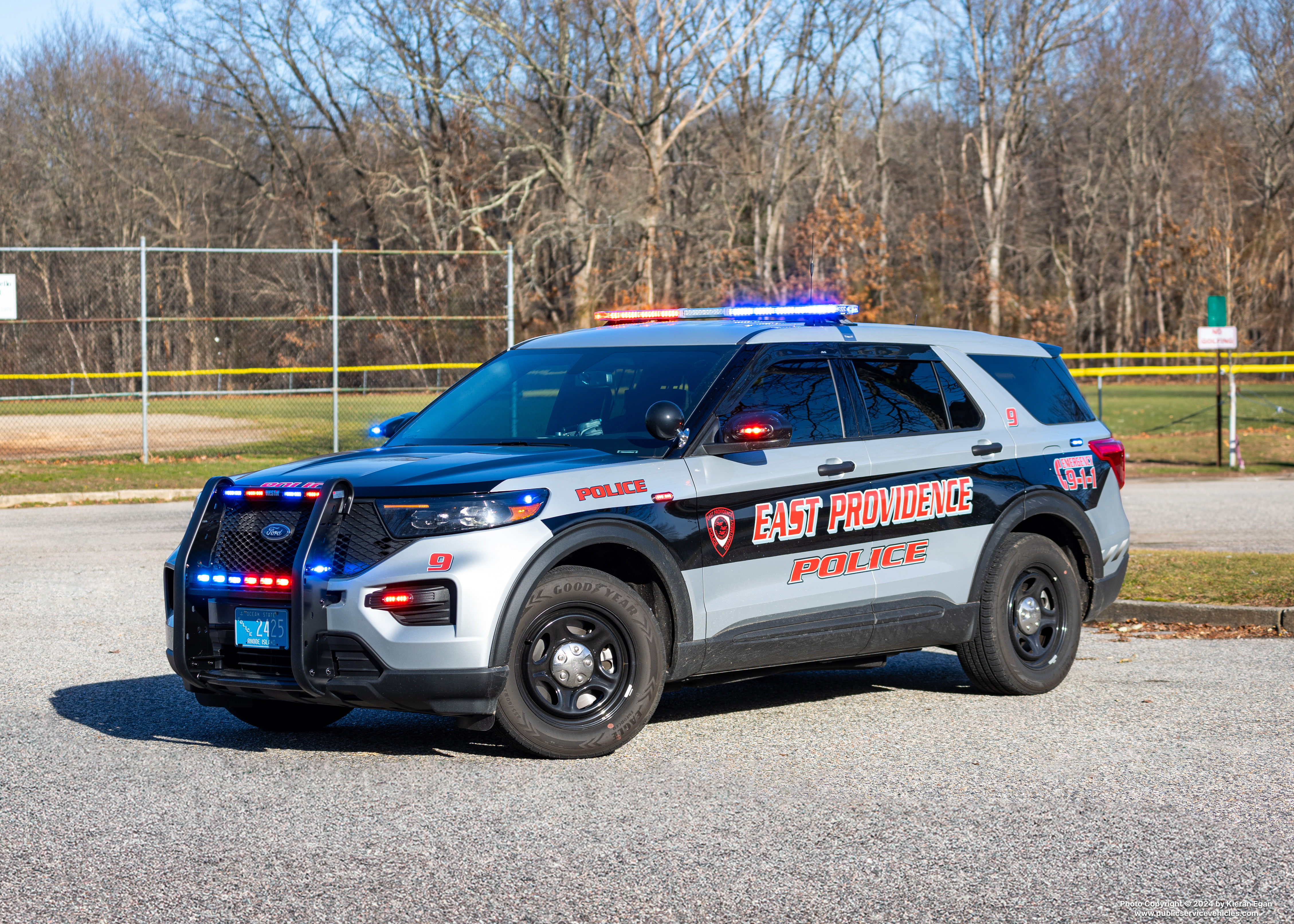 A photo  of East Providence Police
            Car 9, a 2022 Ford Police Interceptor Utility             taken by Kieran Egan