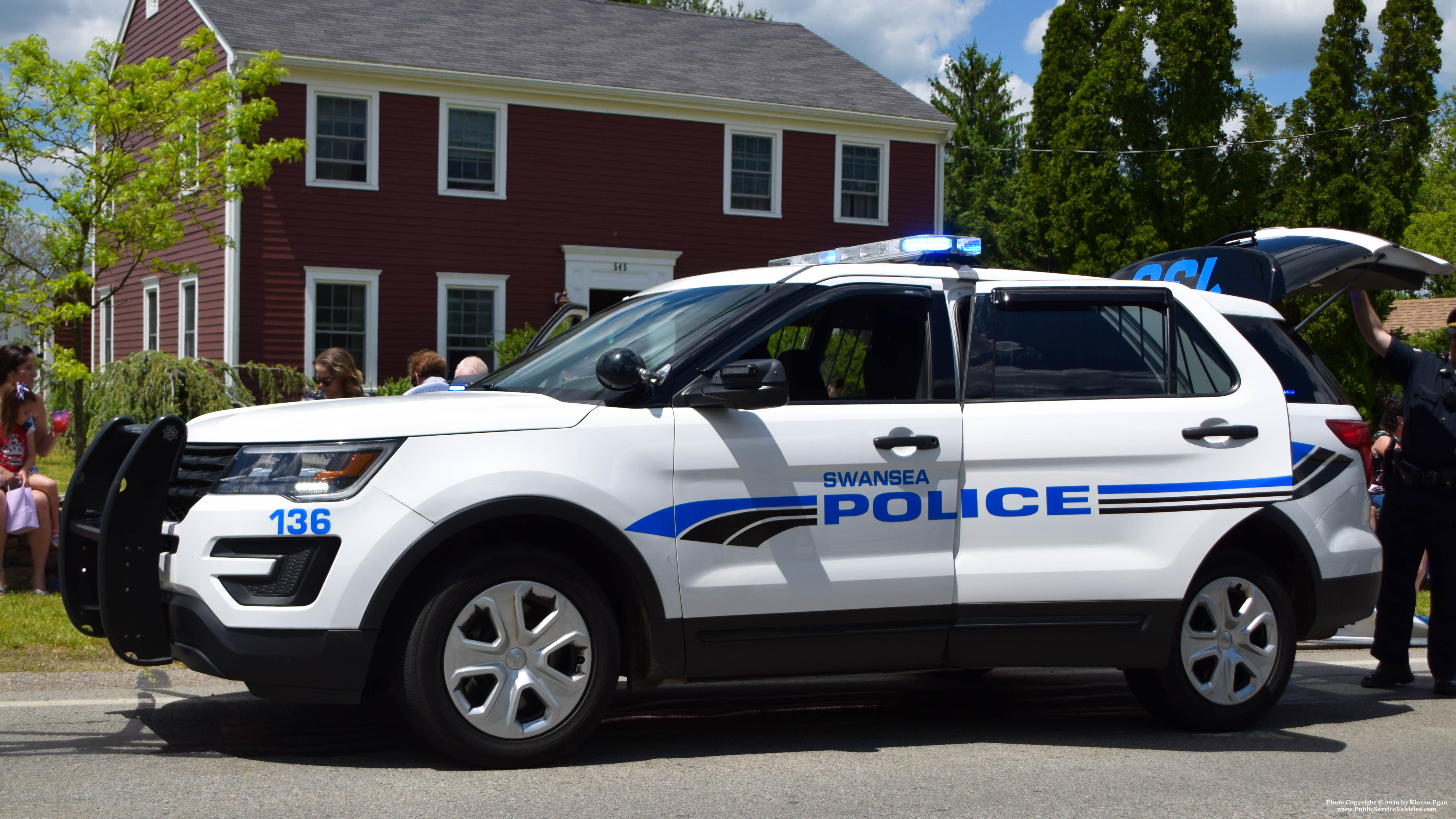 A photo  of Swansea Police
            Cruiser 136, a 2017 Ford Police Interceptor Utility             taken by Kieran Egan