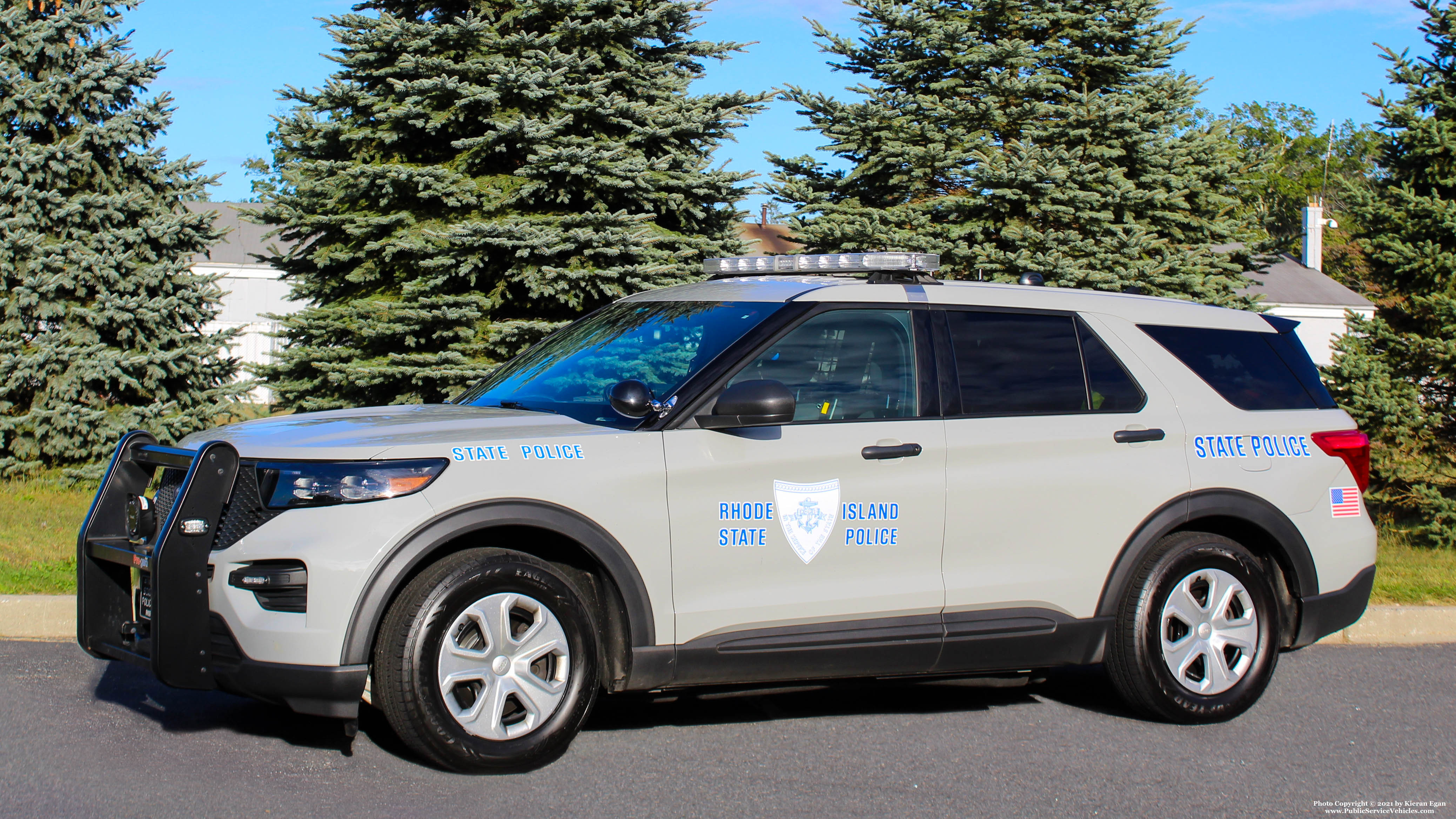 A photo  of Rhode Island State Police
            Cruiser 93, a 2020 Ford Police Interceptor Utility             taken by Kieran Egan