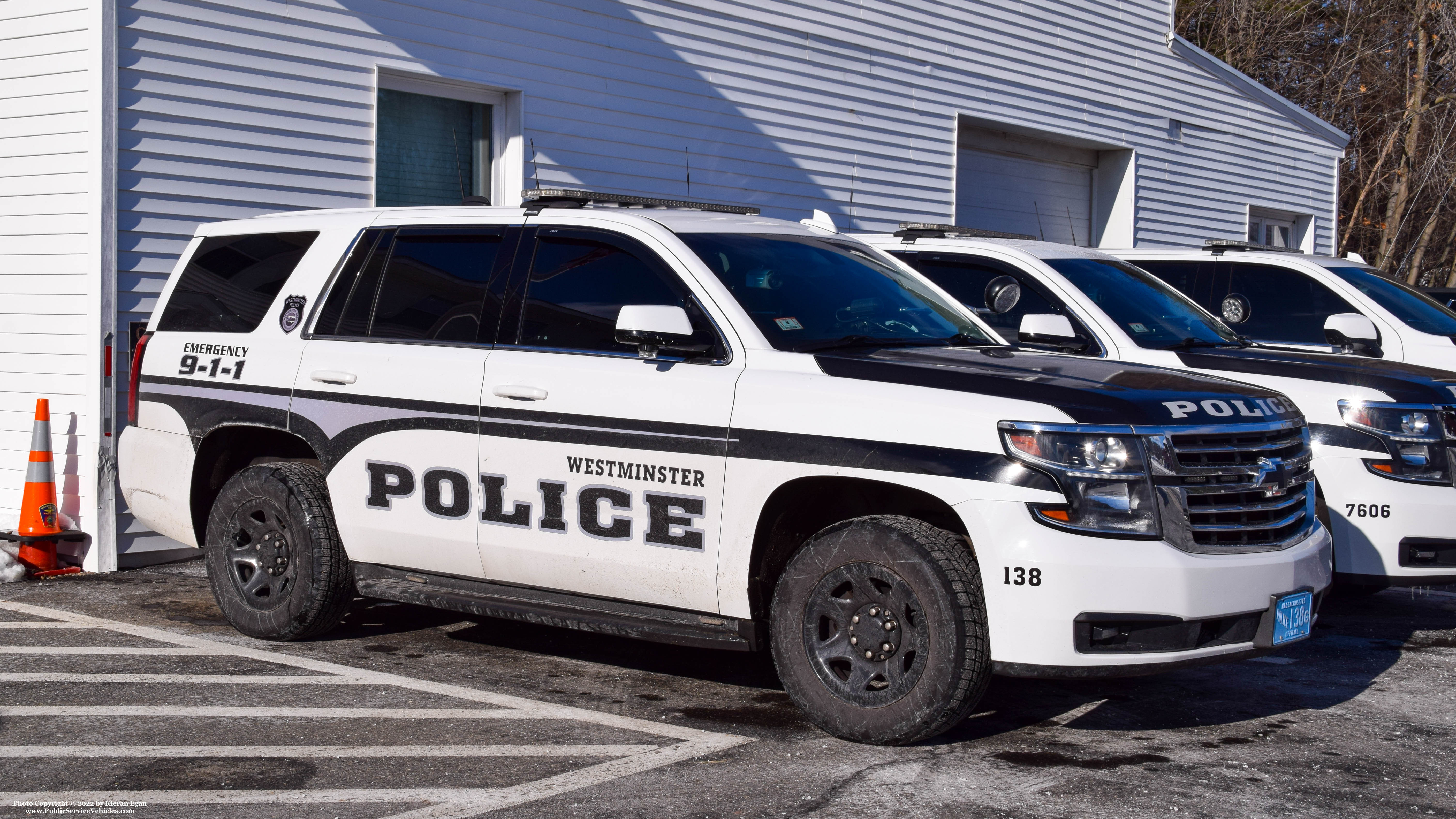 A photo  of Westminster Police
            Cruiser 138, a 2020 Chevrolet Tahoe             taken by Kieran Egan