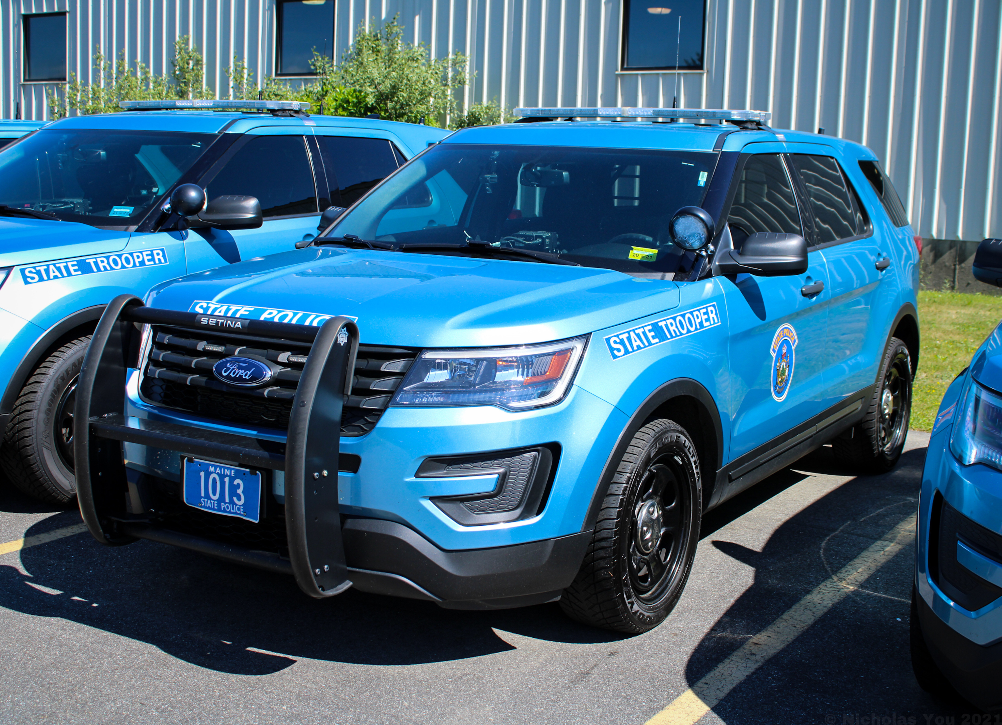 A photo  of Maine State Police
            Cruiser 1013, a 2016-2019 Ford Police Interceptor Utility             taken by Nicholas You