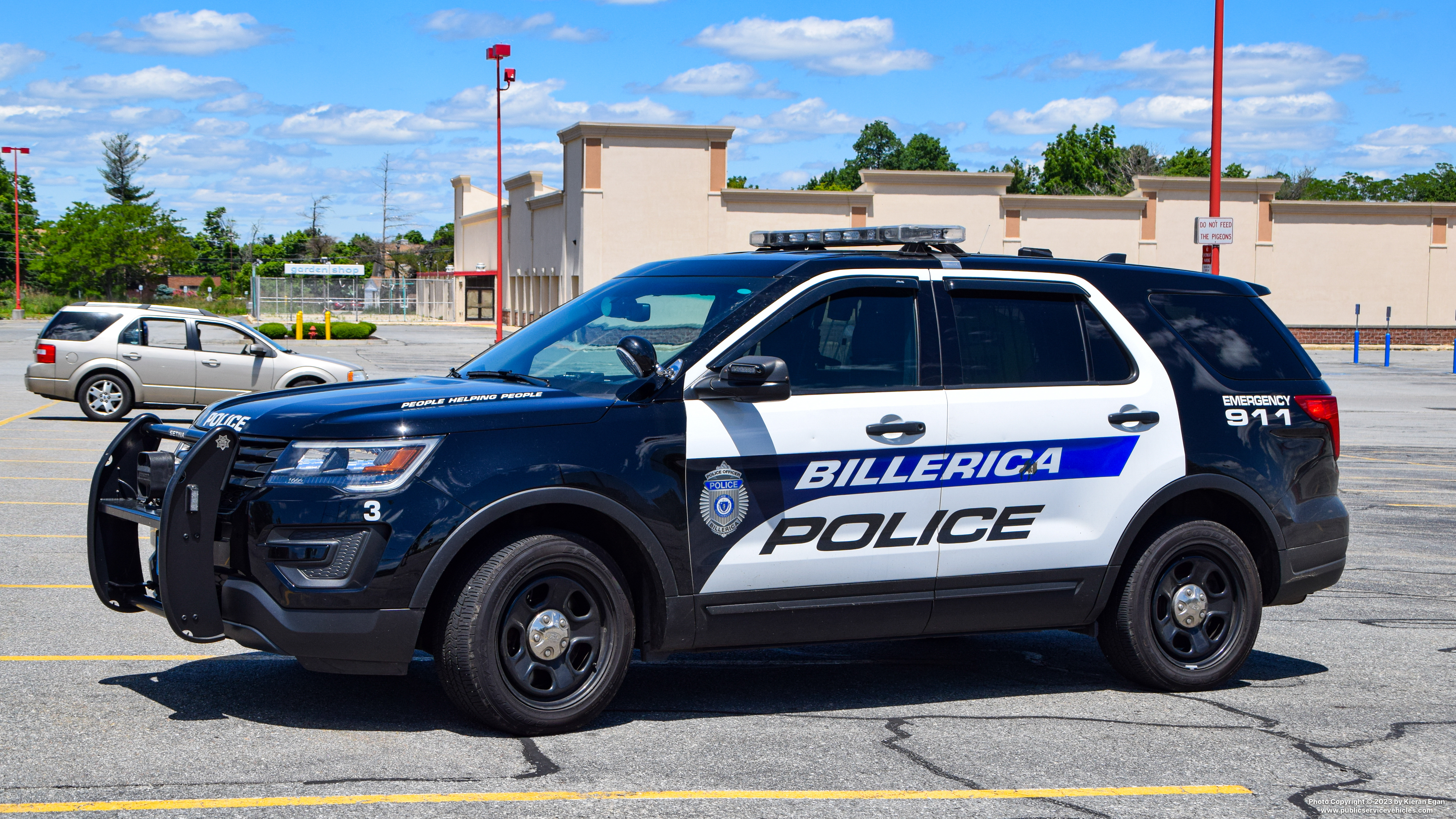 A photo  of Billerica Police
            Car 3, a 2016-2019 Ford Police Interceptor Utility             taken by Kieran Egan