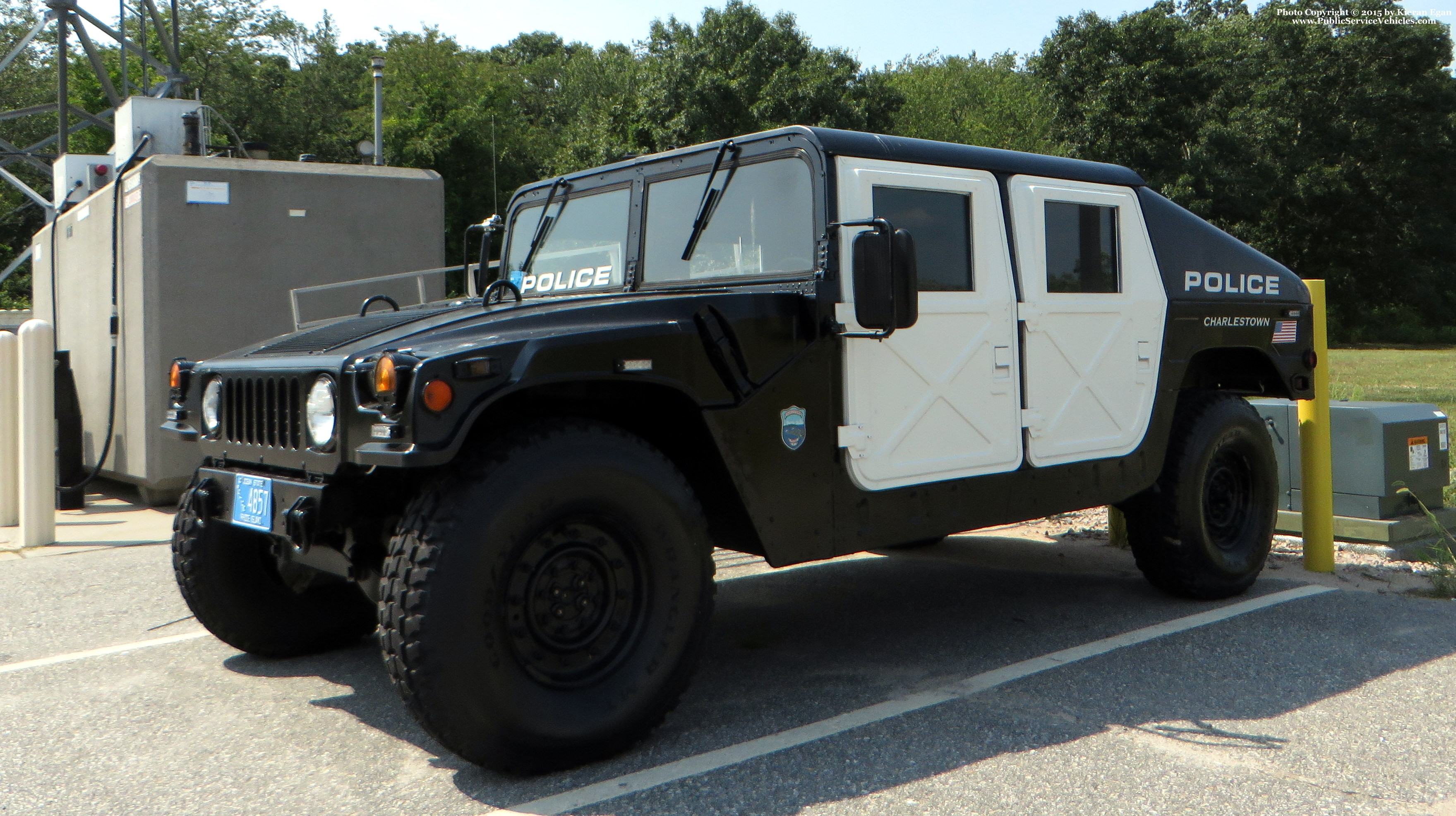 A photo  of Charlestown Police
            Humvee, a 1990-2000 AM General Humvee             taken by Kieran Egan