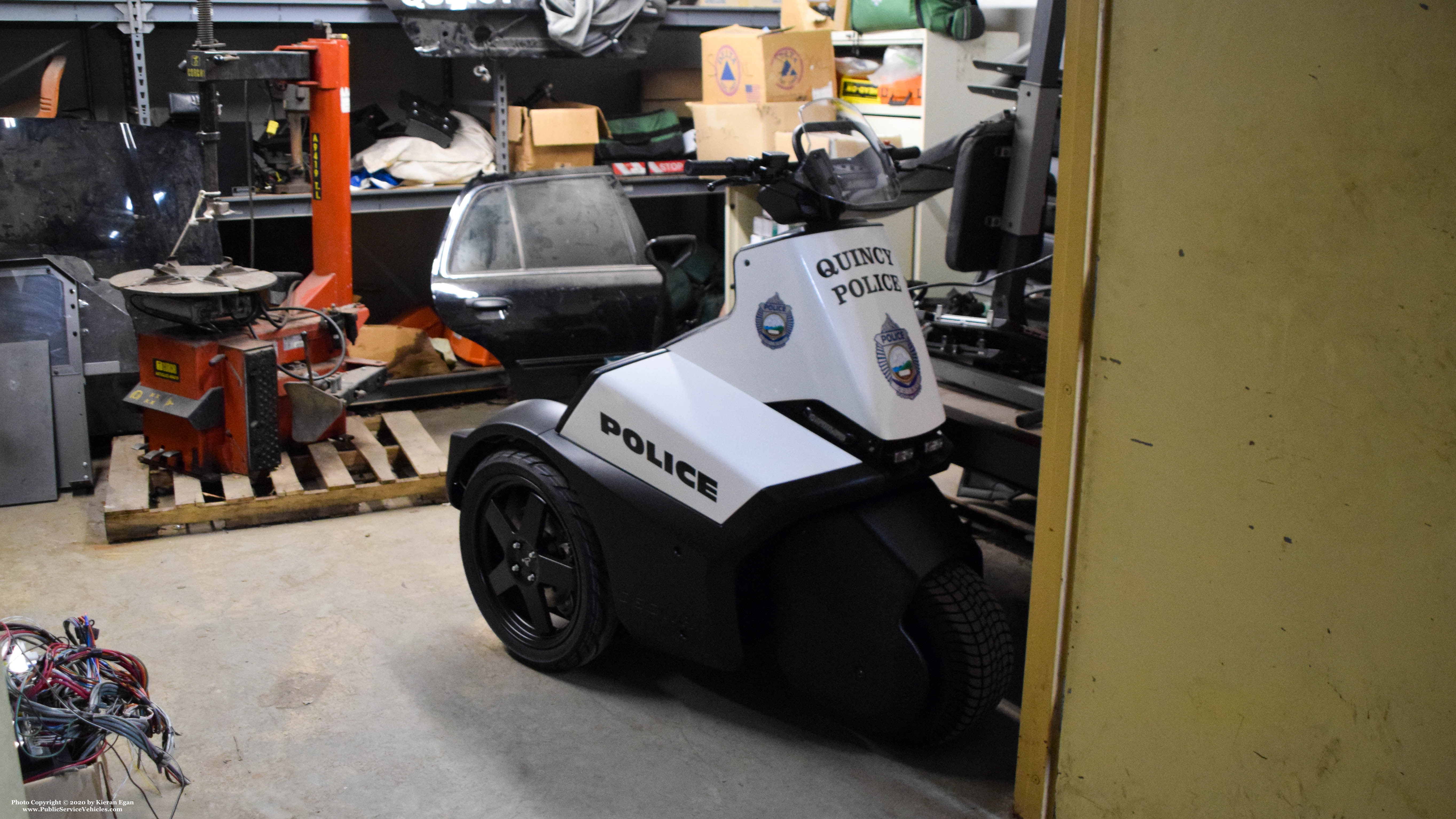 A photo  of Quincy Police
            Segway, a 2020 Segway              taken by Kieran Egan