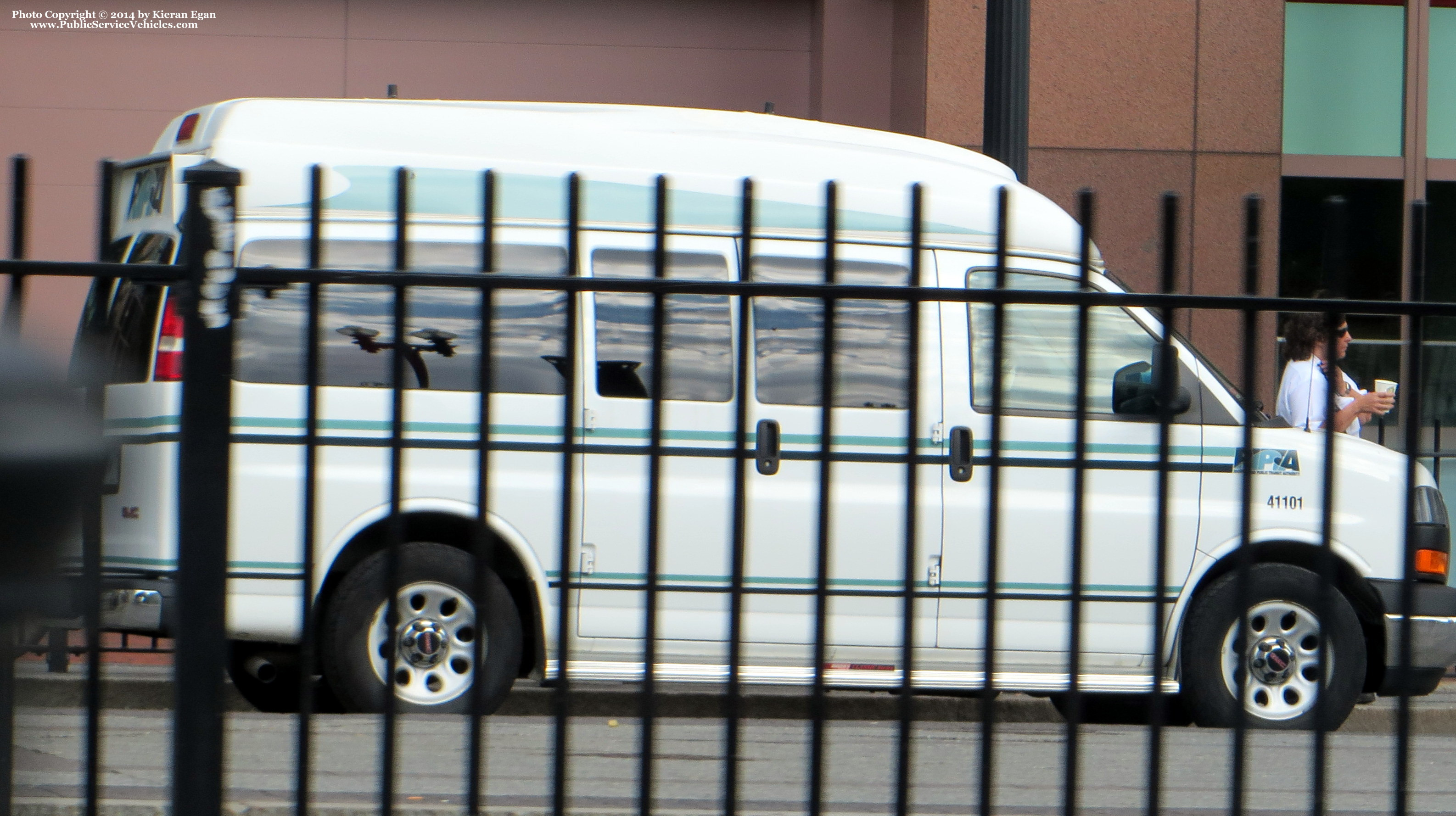 A photo  of Rhode Island Public Transit Authority
            Van 41101, a 2011 GMC Savanna             taken by Kieran Egan