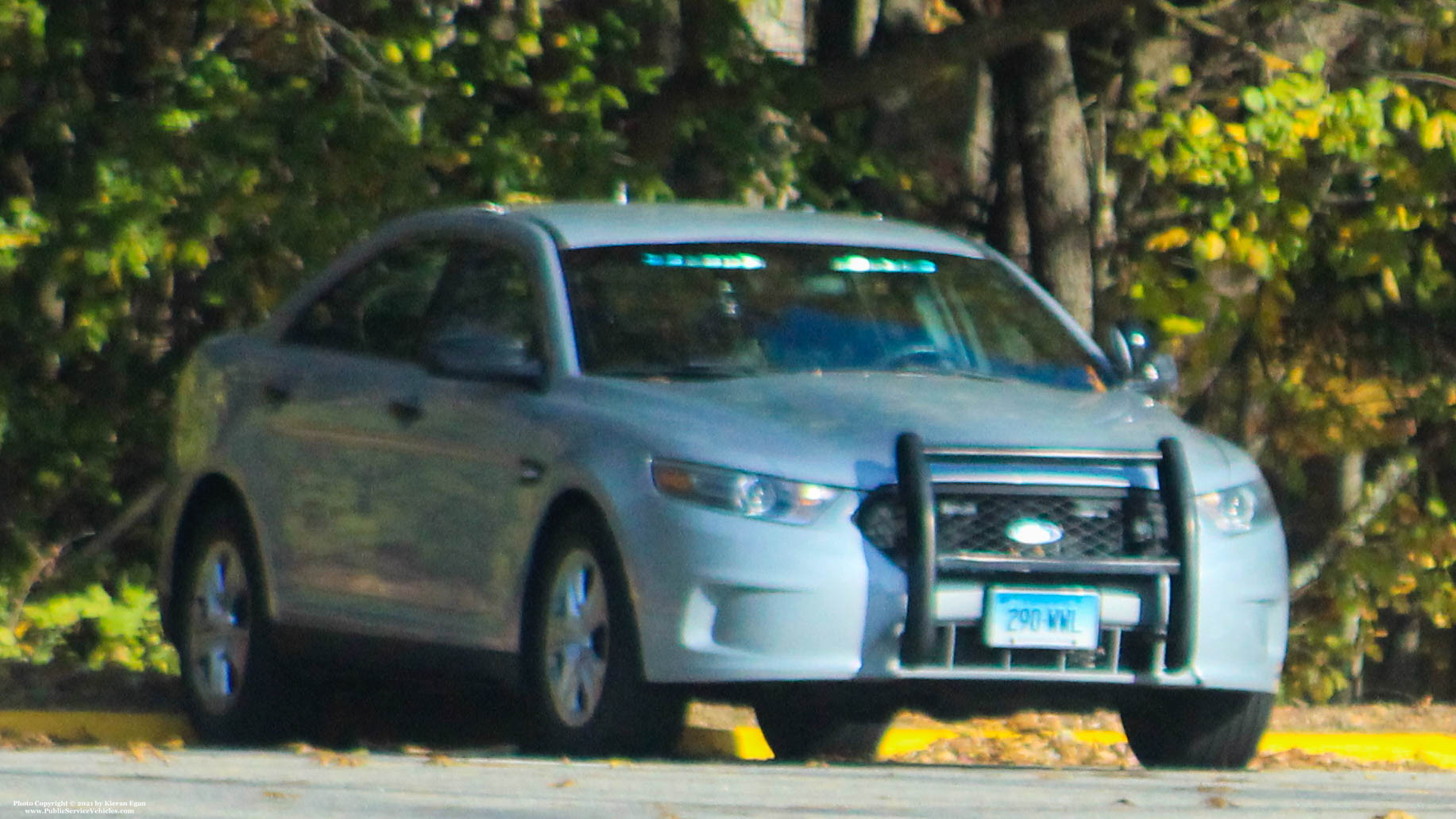 A photo  of Connecticut State Police
            Cruiser 290, a 2013-2019 Ford Police Interceptor Sedan             taken by Kieran Egan