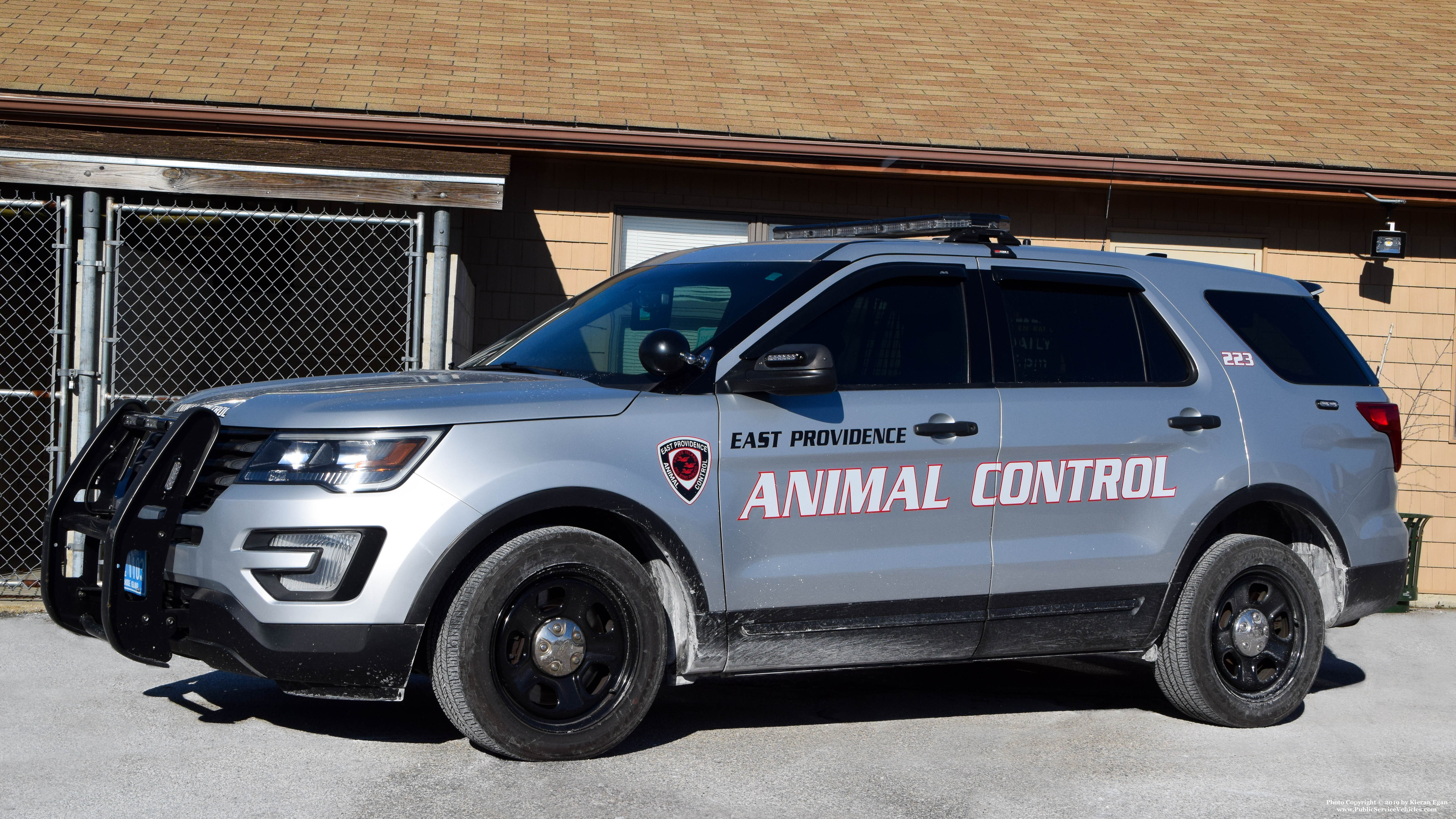 A photo  of East Providence Police
            Car 223, a 2017 Ford Police Interceptor Utility             taken by Kieran Egan