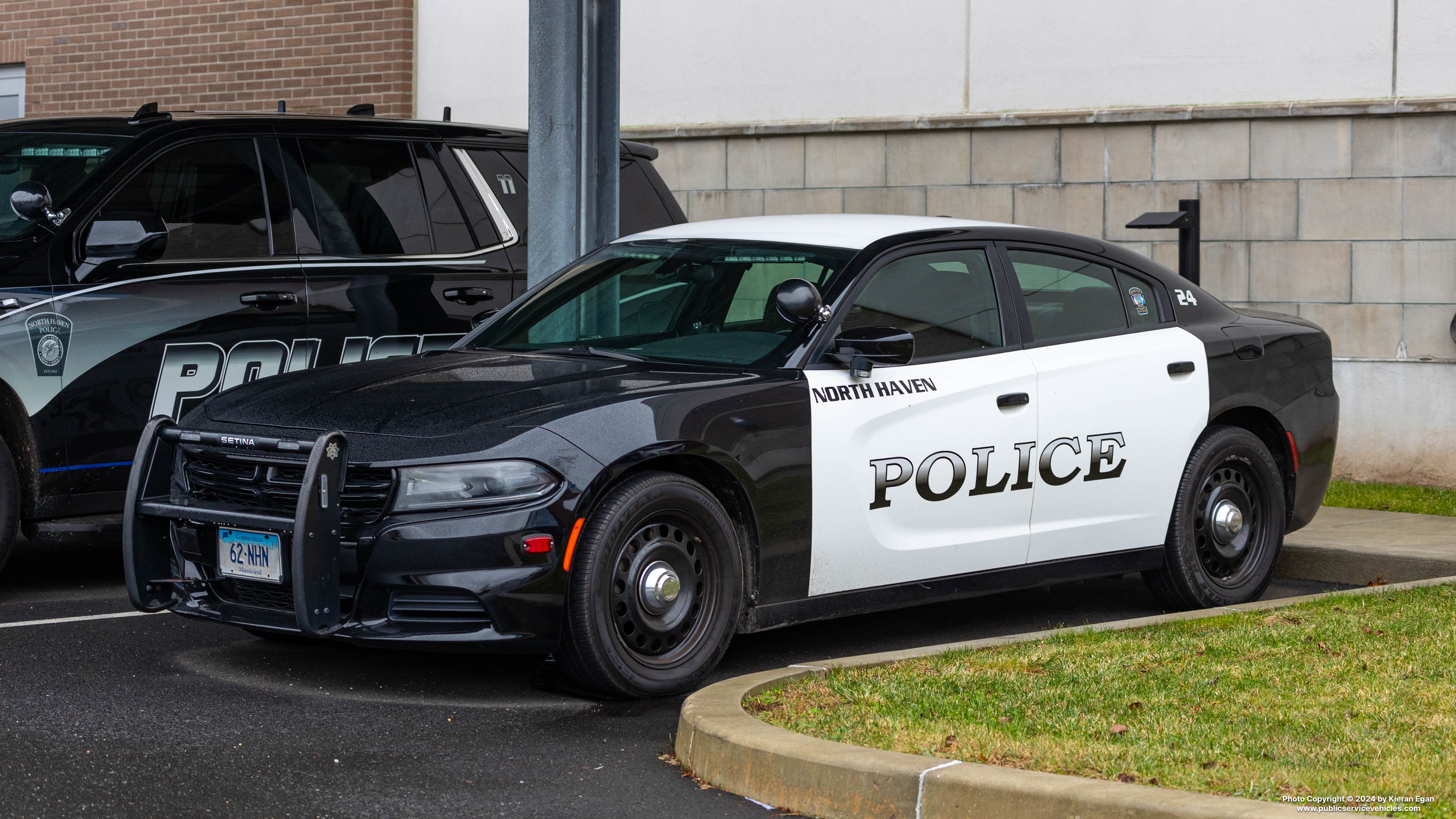 A photo  of North Haven Police
            Car 24, a 2015-2020 Dodge Charger             taken by Kieran Egan