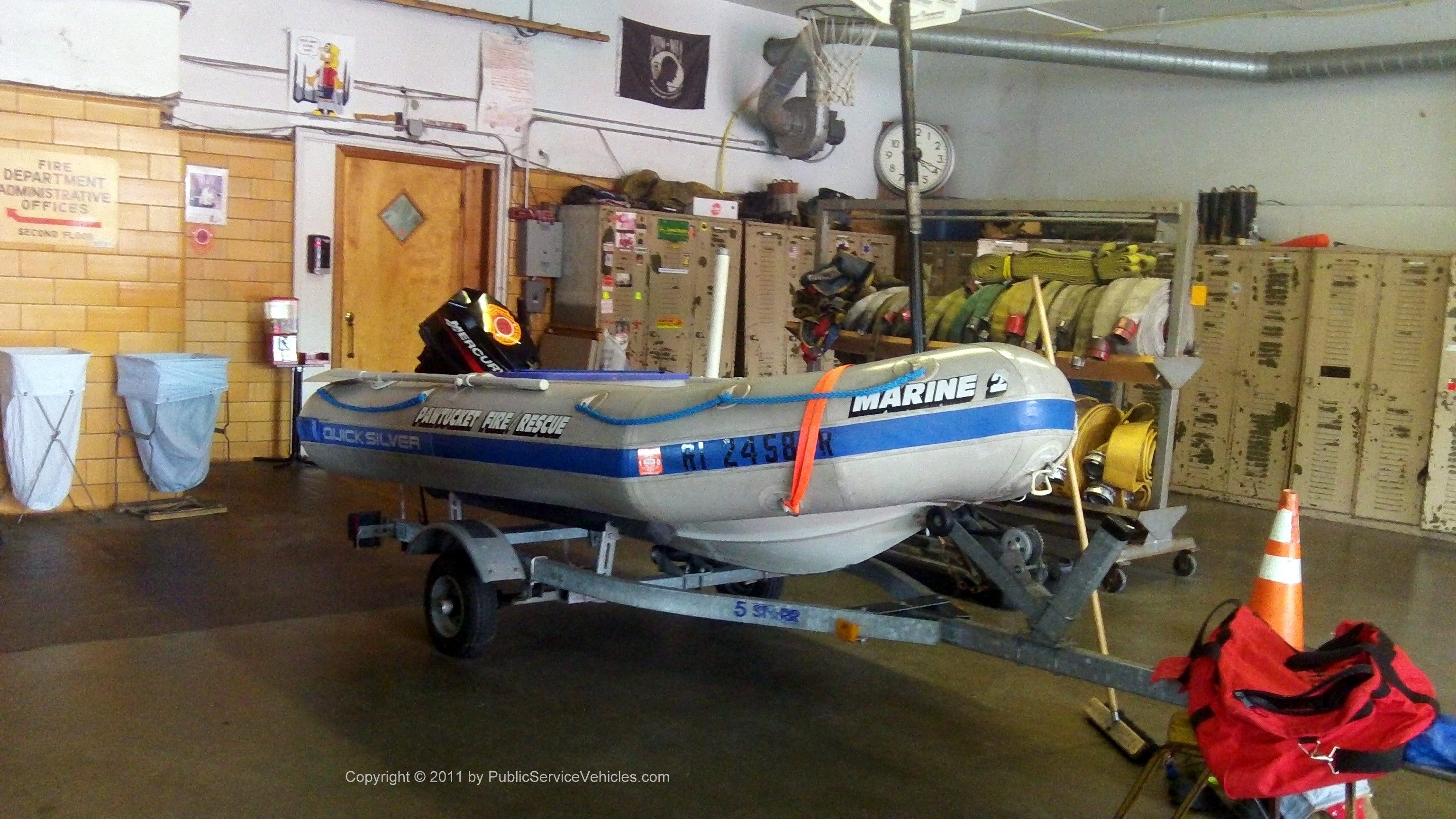 A photo  of Pawtucket Fire
            Marine 2, a 2000-2011 Quicksilver Inflatables Marine Unit             taken by Kieran Egan