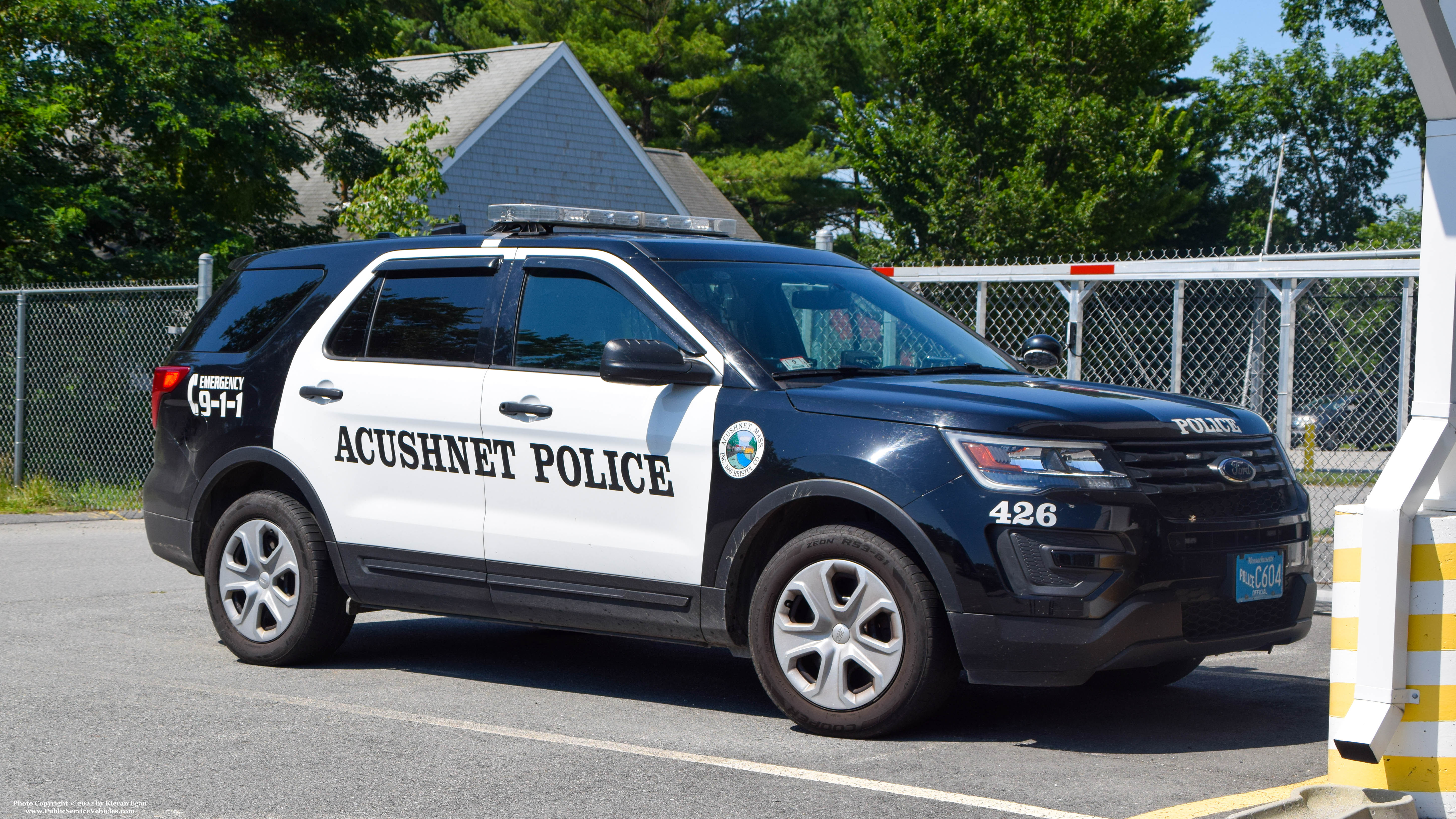 A photo  of Acushnet Police
            Cruiser 426, a 2017 Ford Police Interceptor Utility             taken by Kieran Egan