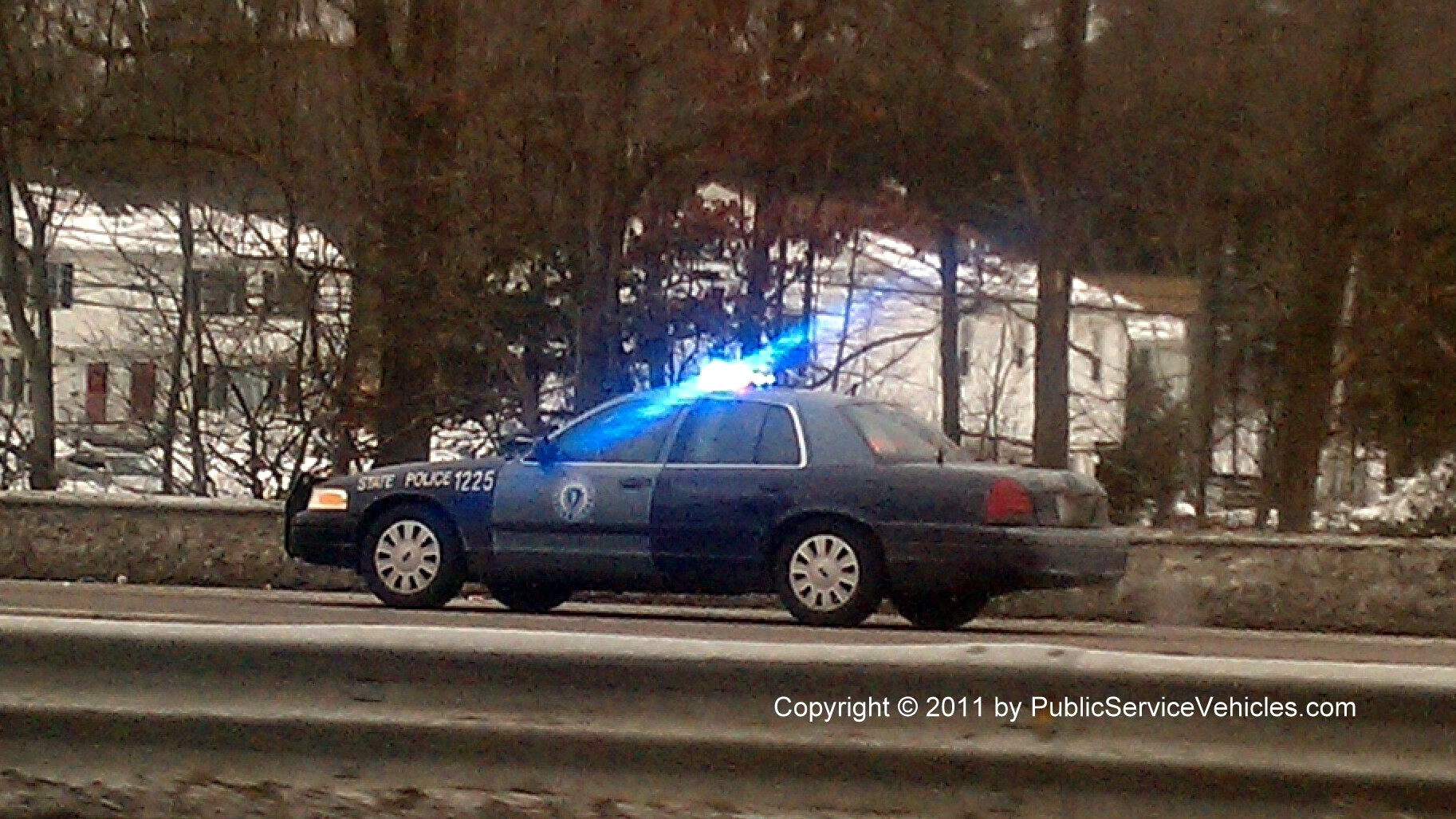 A photo  of Massachusetts State Police
            Cruiser 1225, a 2006-2008 Ford Crown Victoria Police Interceptor             taken by Kieran Egan