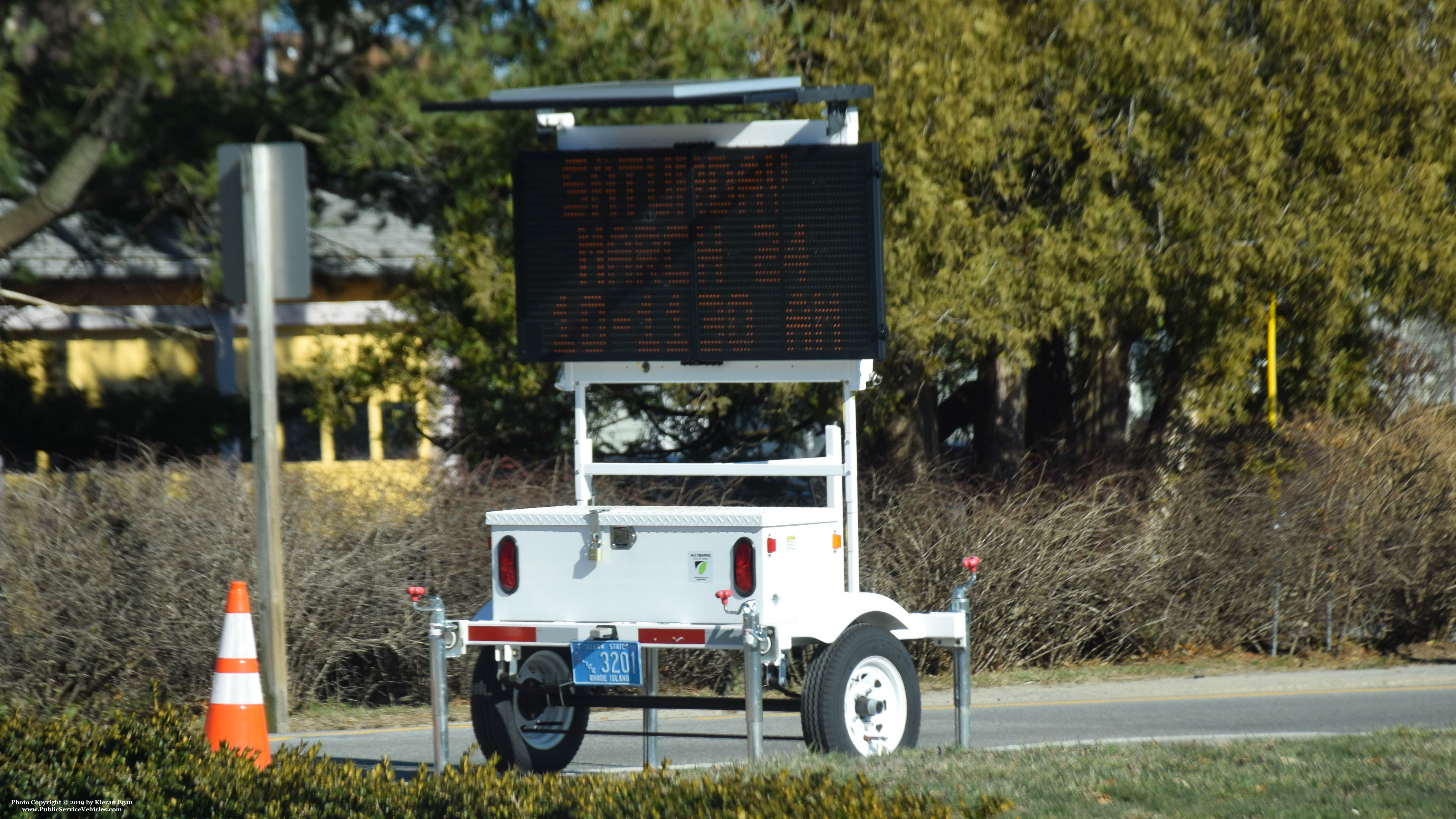 A photo  of East Greenwich Police
            Speed Trailer, a 2006-2010 All Traffic Solutions Variable Message Trailer/2006-2010 All Traffic Solutions Variable Message Trailer             taken by Kieran Egan