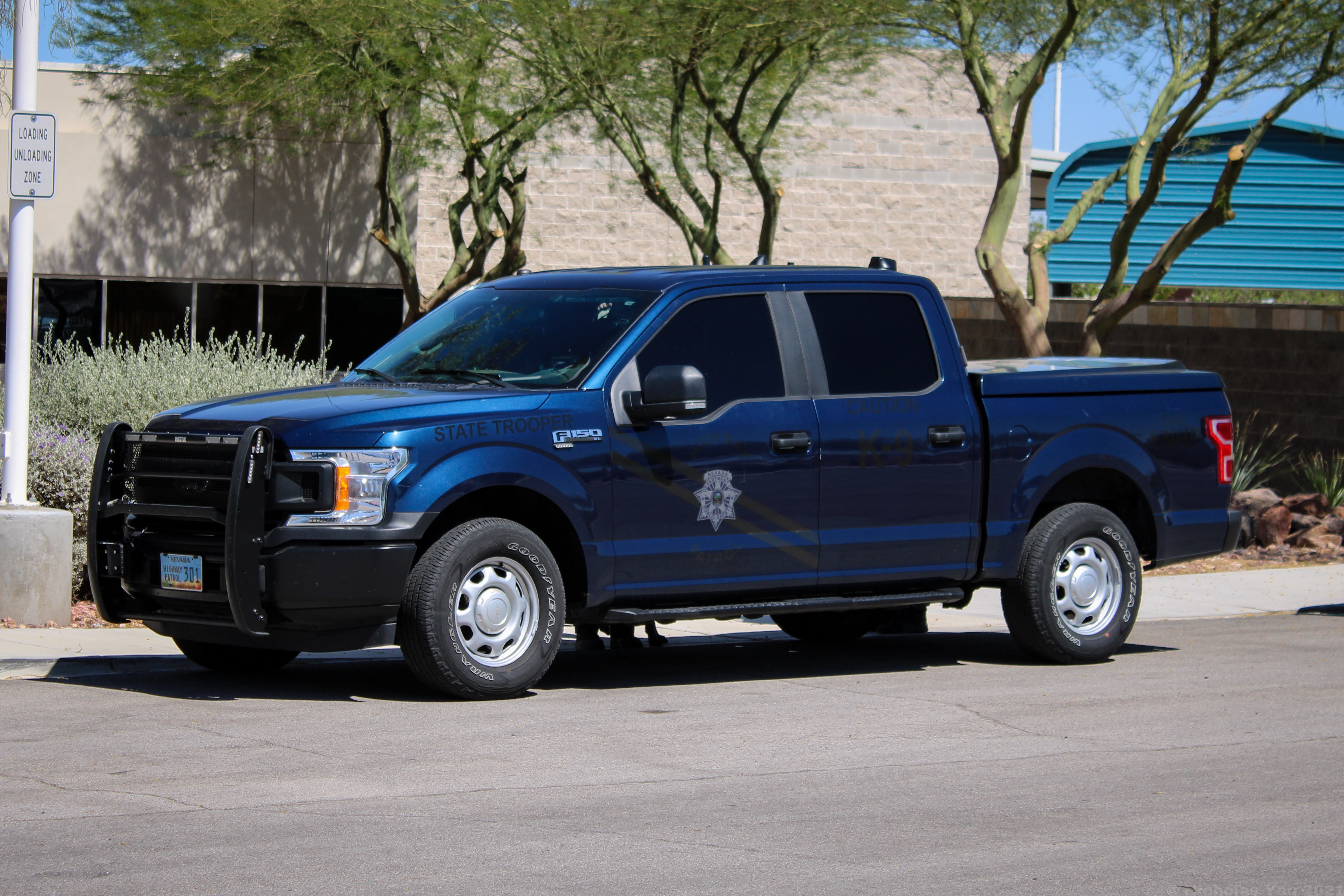 A photo  of Nevada State Police Highway Patrol
            Cruiser 301, a 2018-2020 Ford F-150 Crew Cab XL             taken by Nicholas You