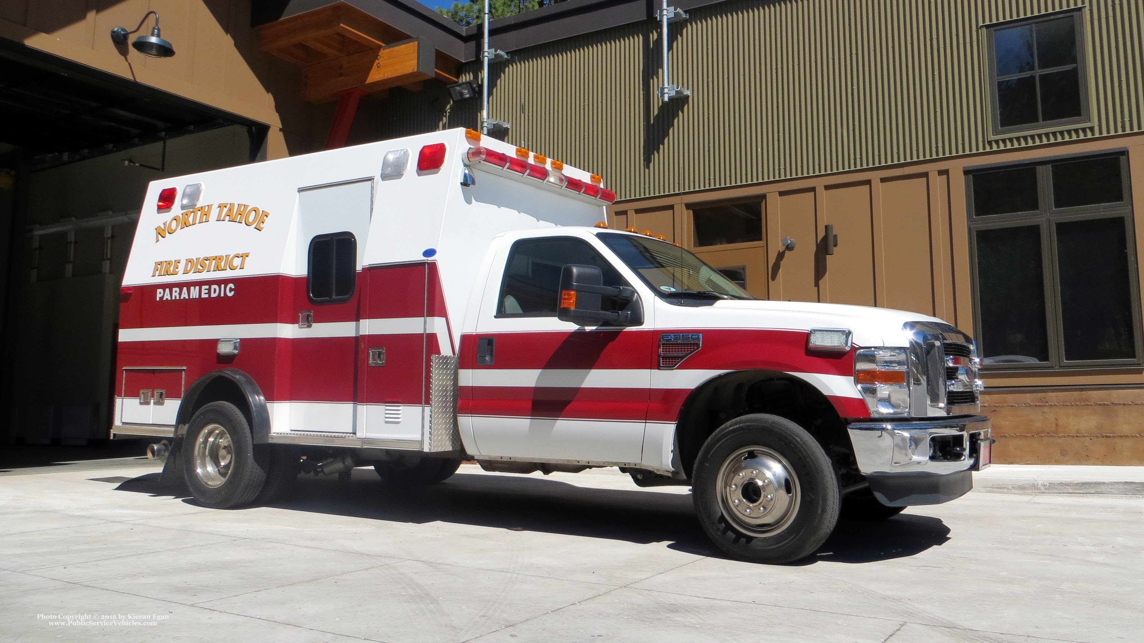 A photo  of North Tahoe Fire District
            Ambulance 53, a 2012 Ford F-350             taken by Kieran Egan