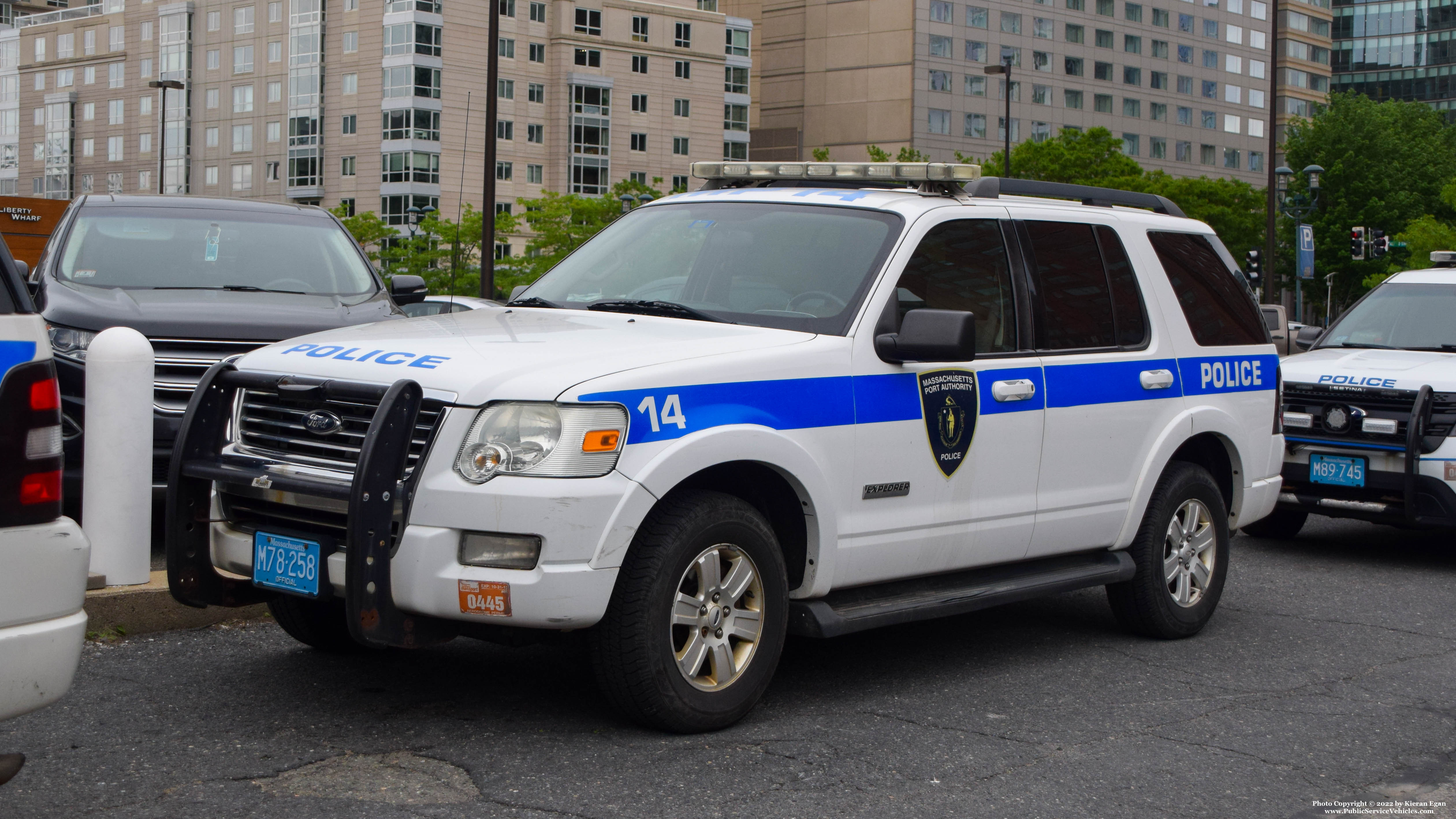 A photo  of Massport Police
            Car 14, a 2008 Ford Explorer             taken by Kieran Egan