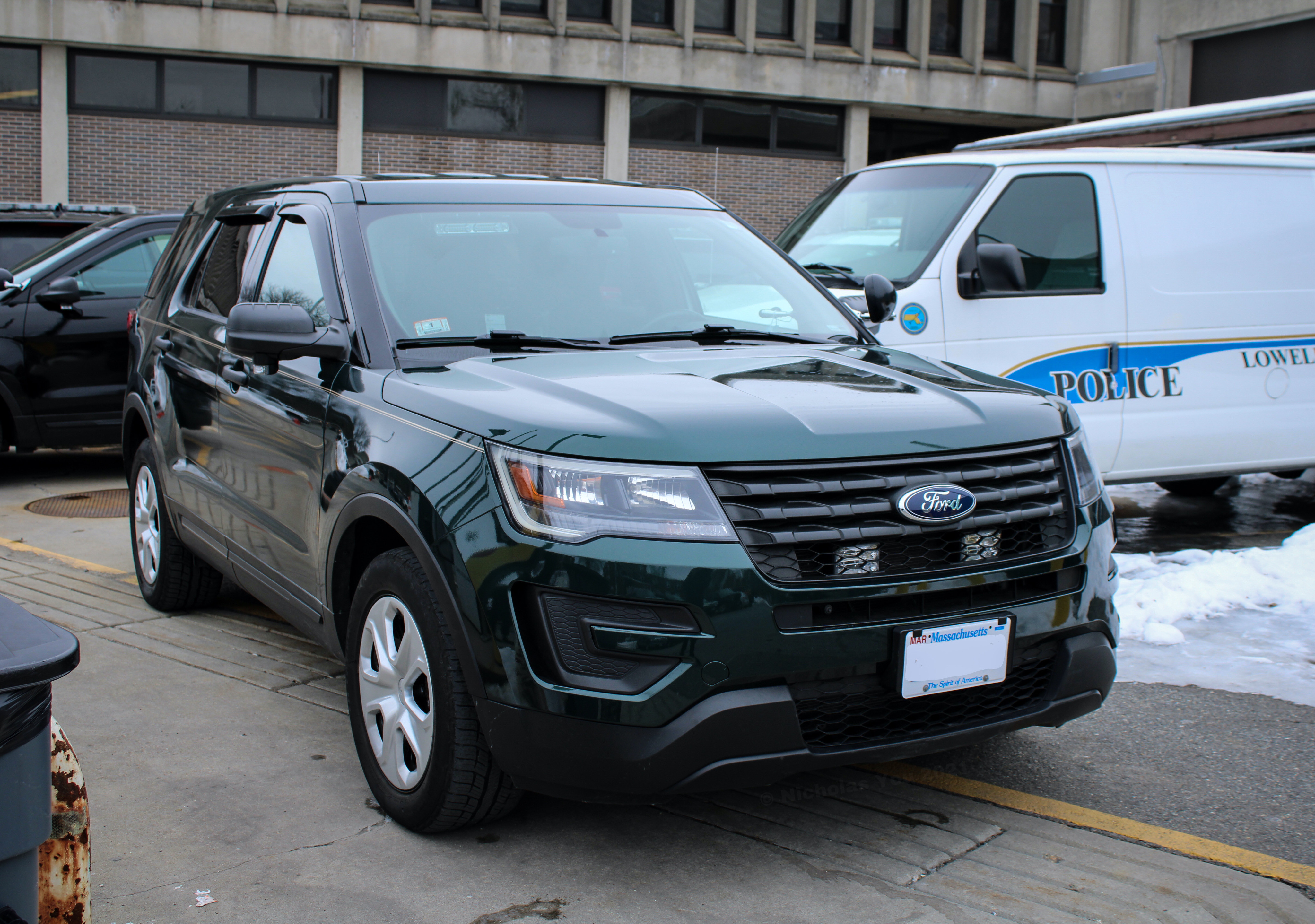 A photo  of Lowell Police
            Unmarked Unit, a 2018 Ford Police Interceptor Utility             taken by Nicholas You