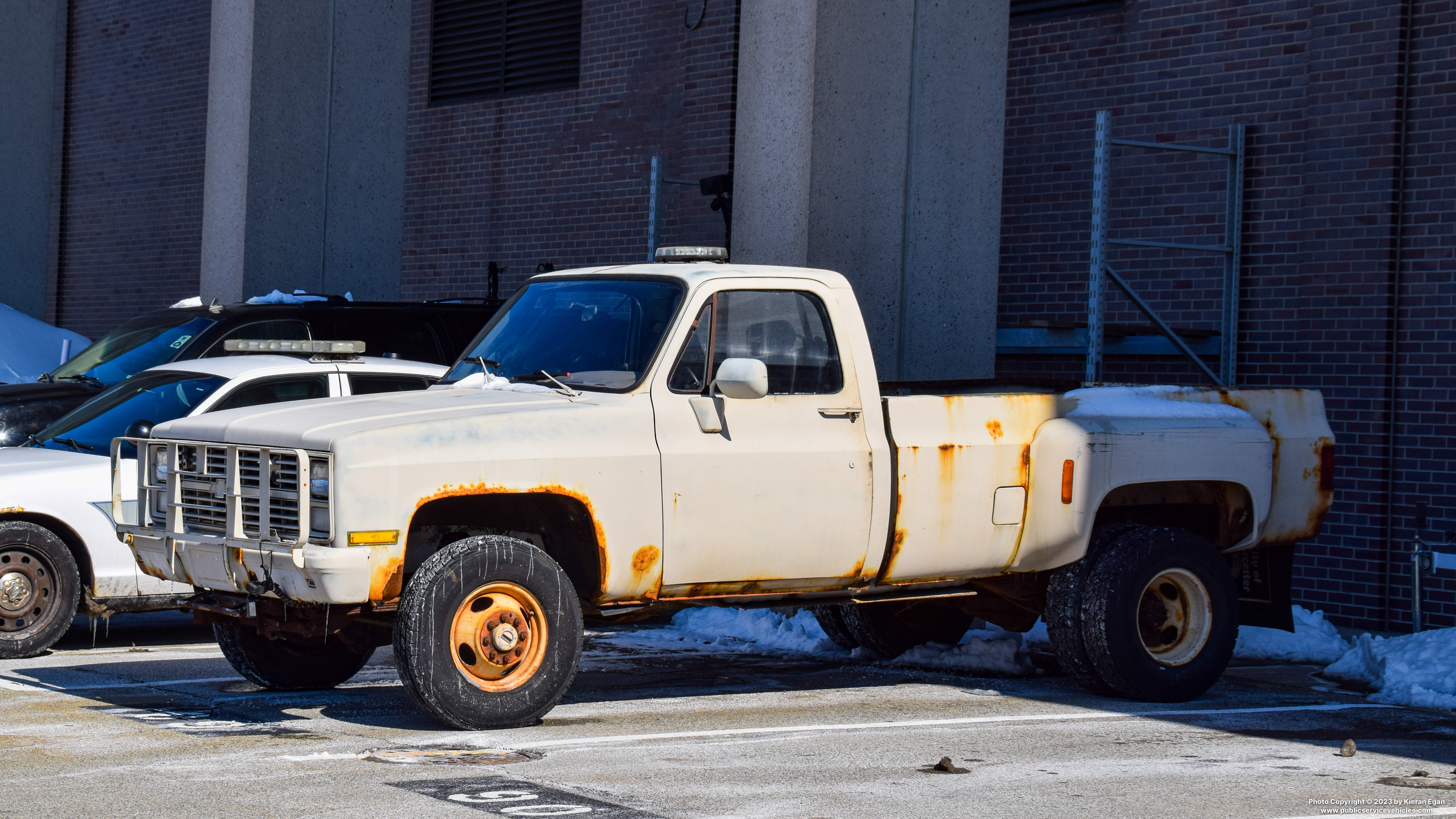 A photo  of Worcester Police
            Cruiser 89, a 1972-1986 Chevrolet C-Series             taken by Kieran Egan