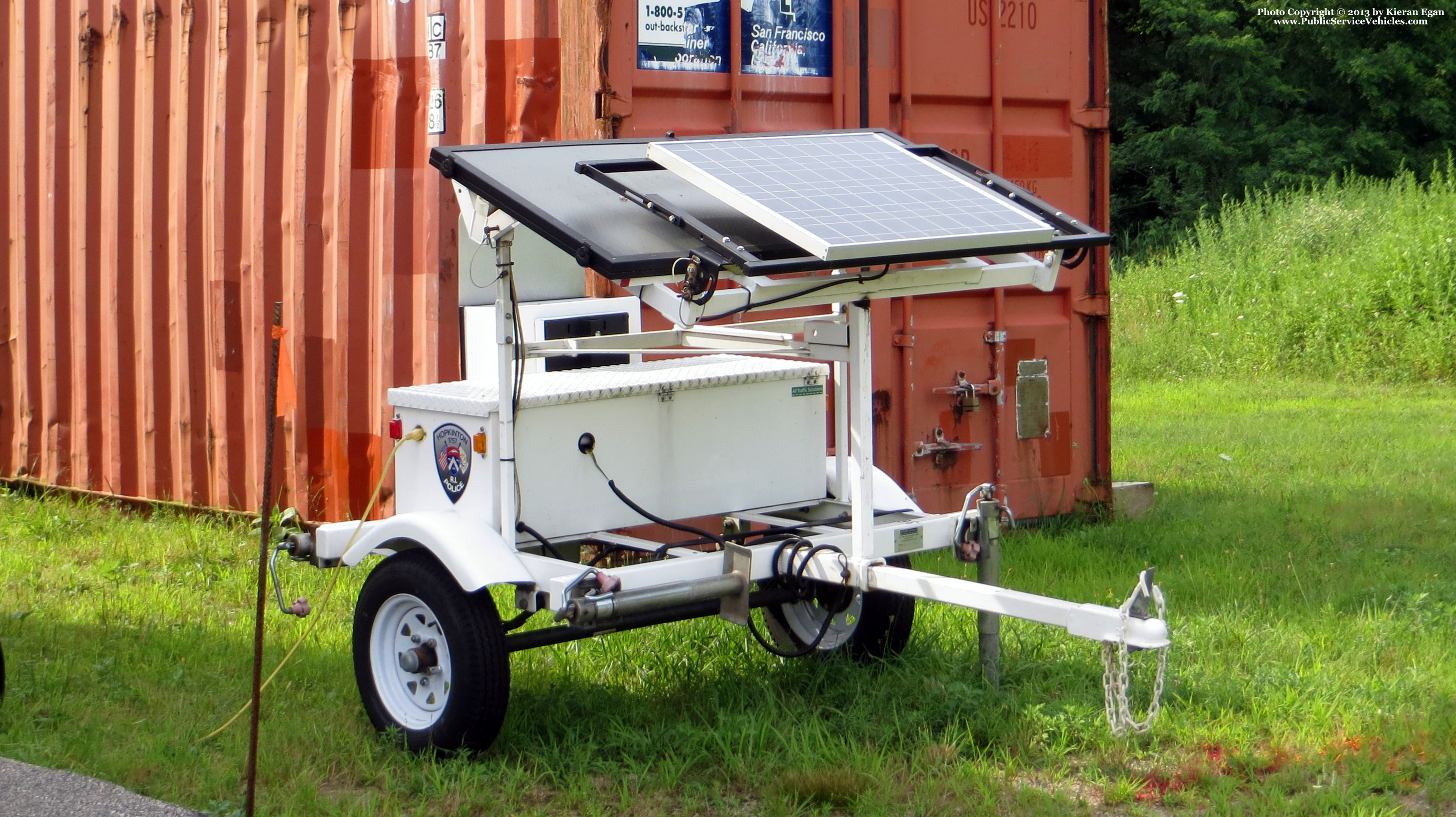 A photo  of Hopkinton Police
            Speed Trailer 4512, a 2009 MPH Speed Monitor             taken by Kieran Egan