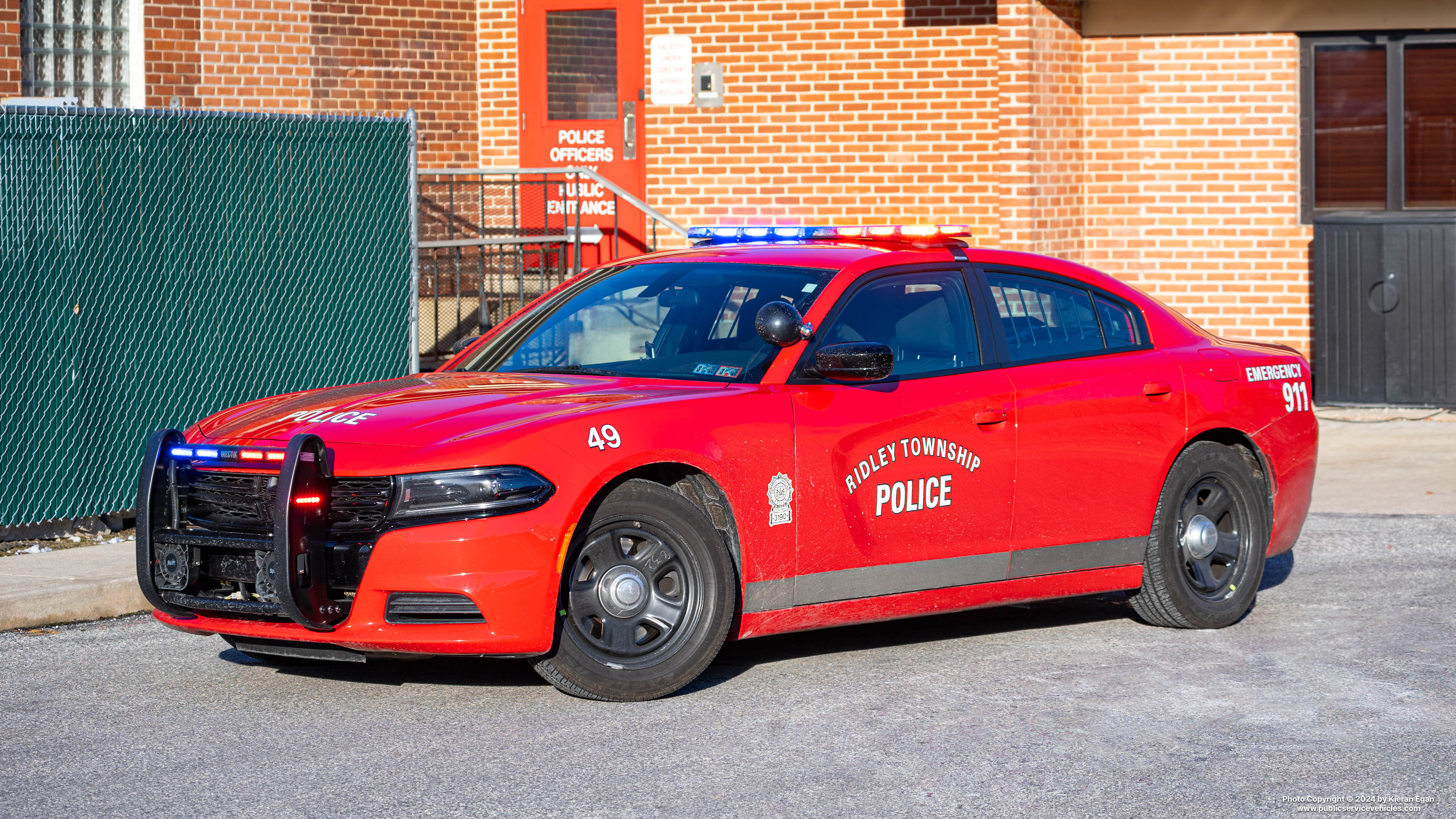 A photo  of Ridley Township Police
            Cruiser 31-49, a 2023 Dodge Charger             taken by Kieran Egan