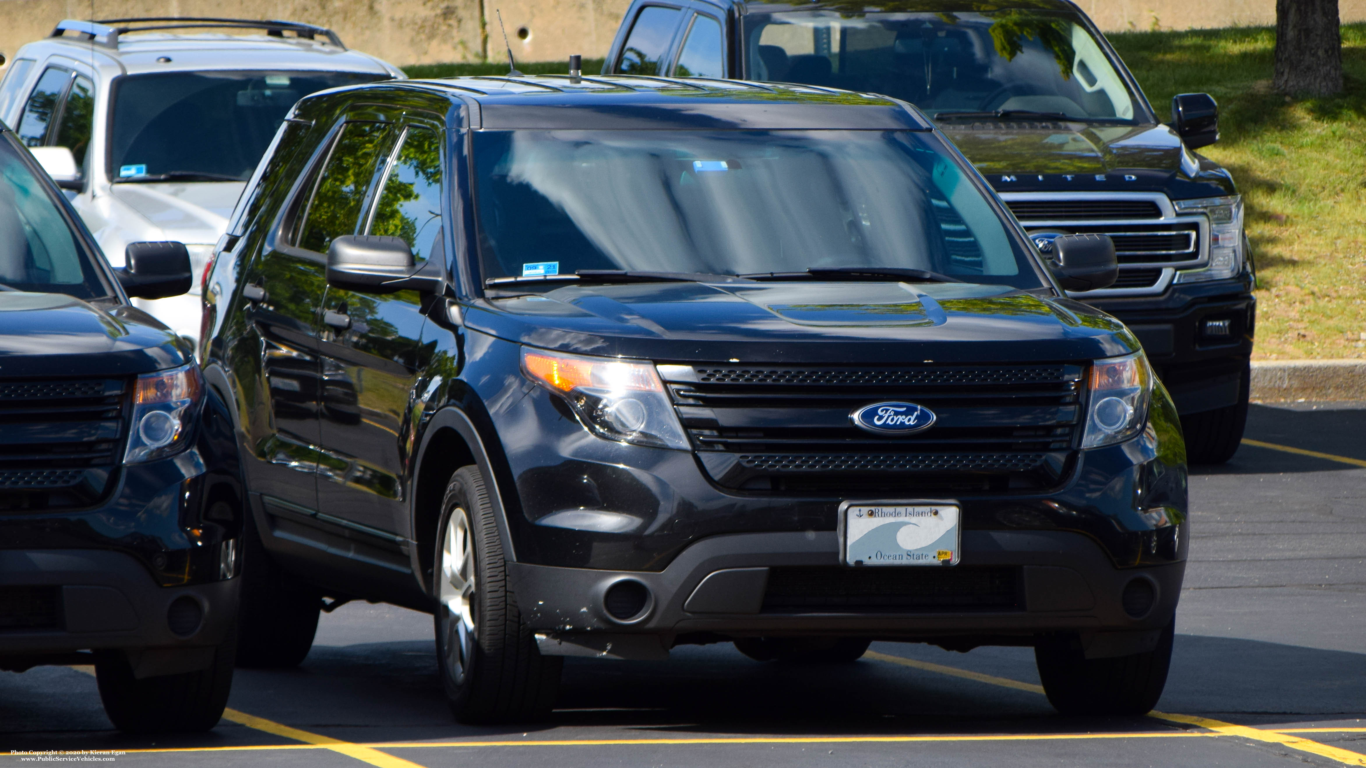 A photo  of Rhode Island State Police
            Unmarked Unit, a 2013-2015 Ford Police Interceptor Utility             taken by Kieran Egan