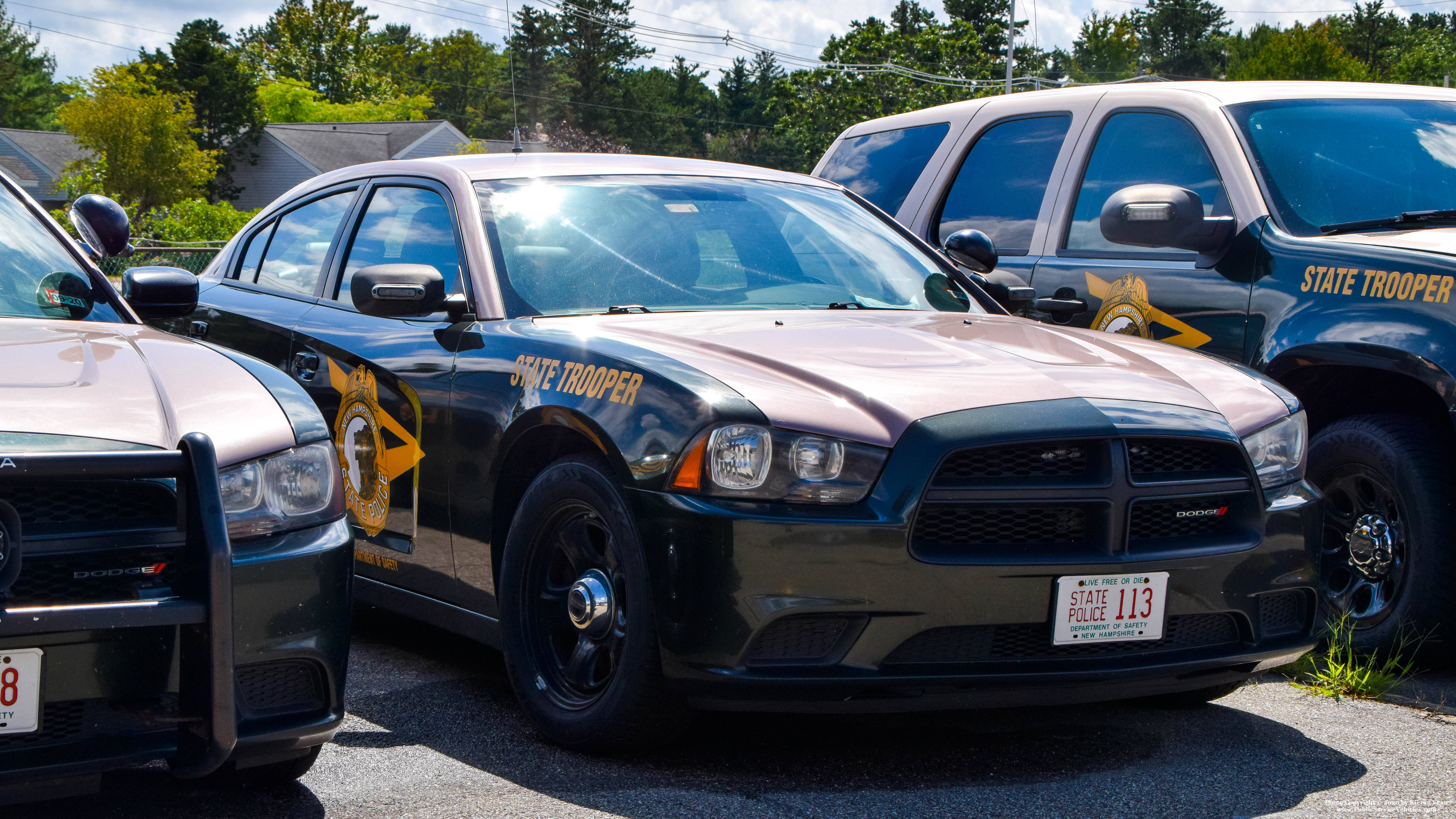 A photo  of New Hampshire State Police
            Cruiser 113, a 2011-2014 Dodge Charger             taken by Kieran Egan