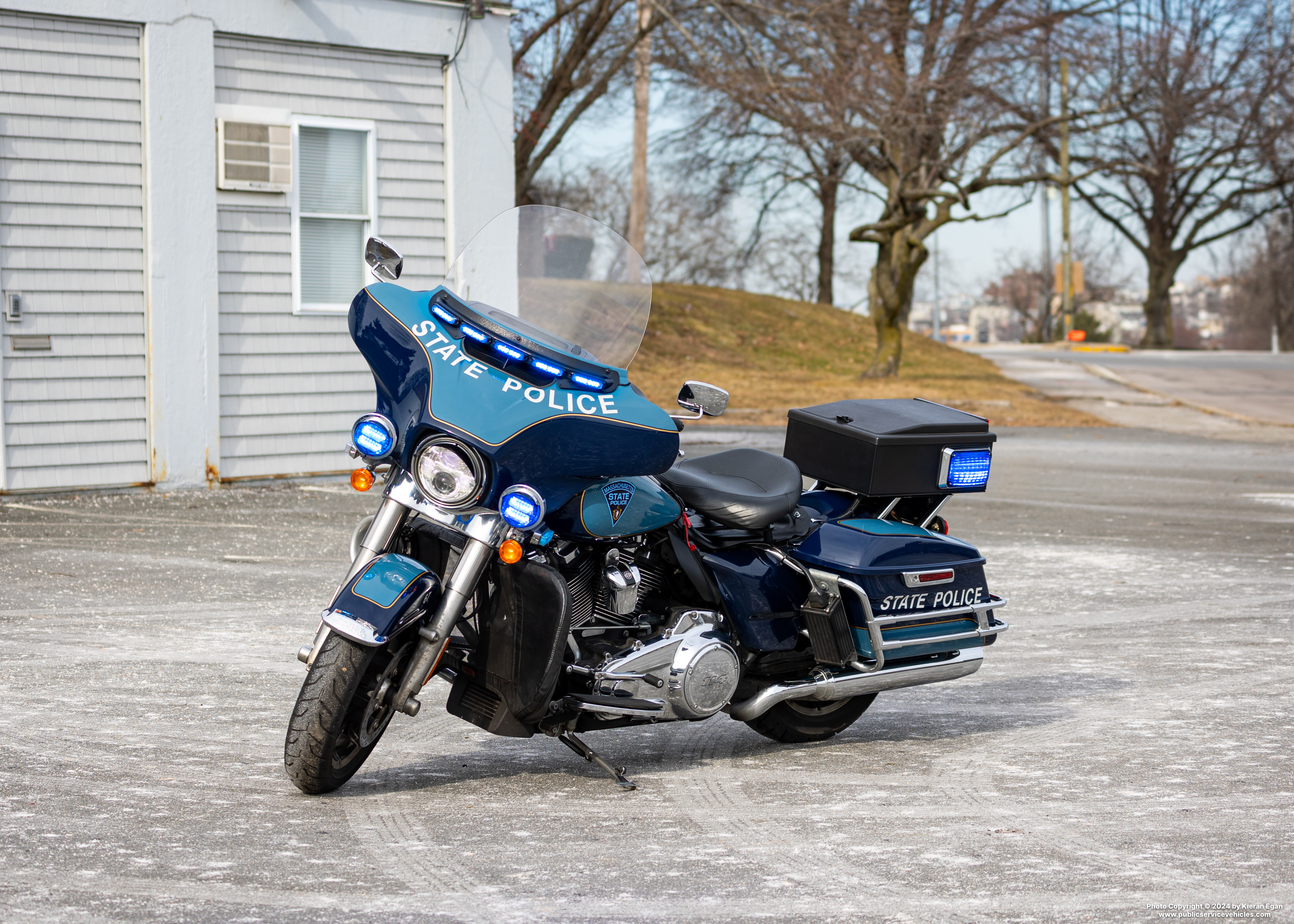 A photo  of Massachusetts State Police
            Motorcycle 67F, a 2019 Harley-Davidson Electra Glide             taken by Kieran Egan
