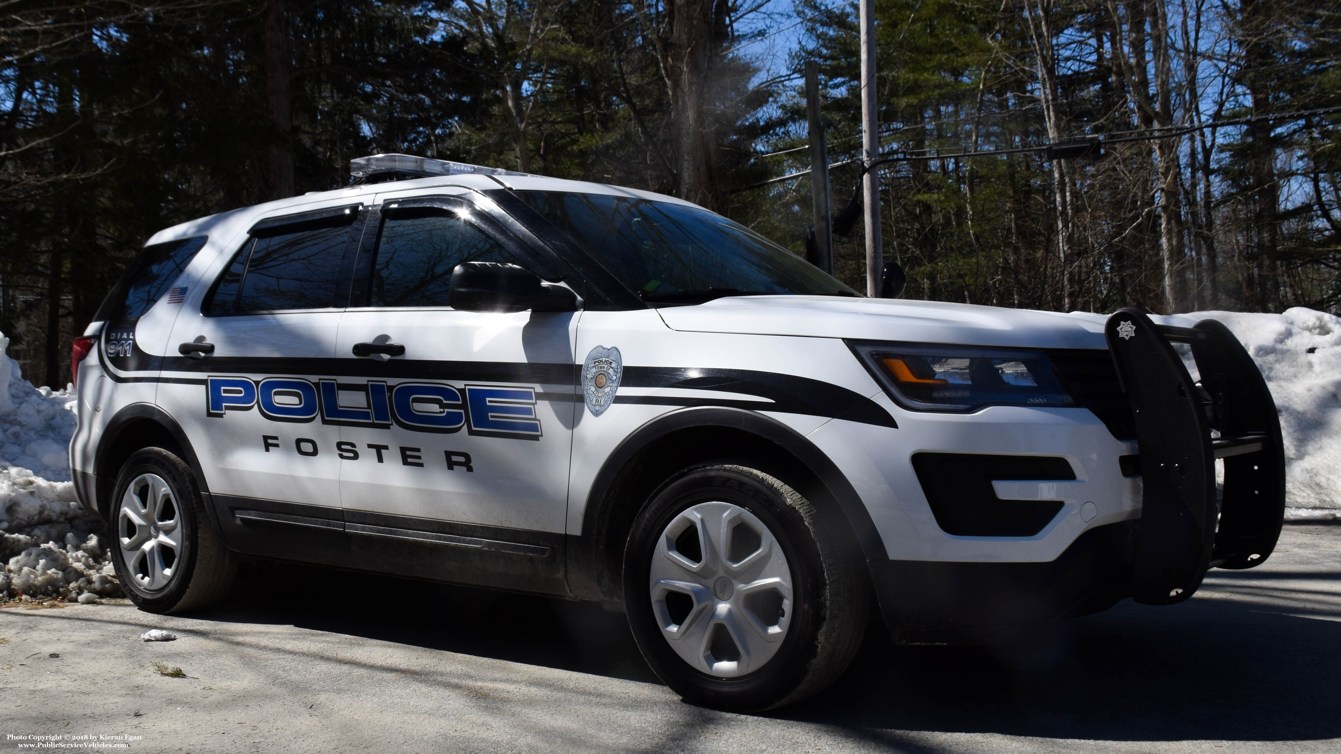 A photo  of Foster Police
            Cruiser 703, a 2016-2018 Ford Police Interceptor Utility             taken by Kieran Egan