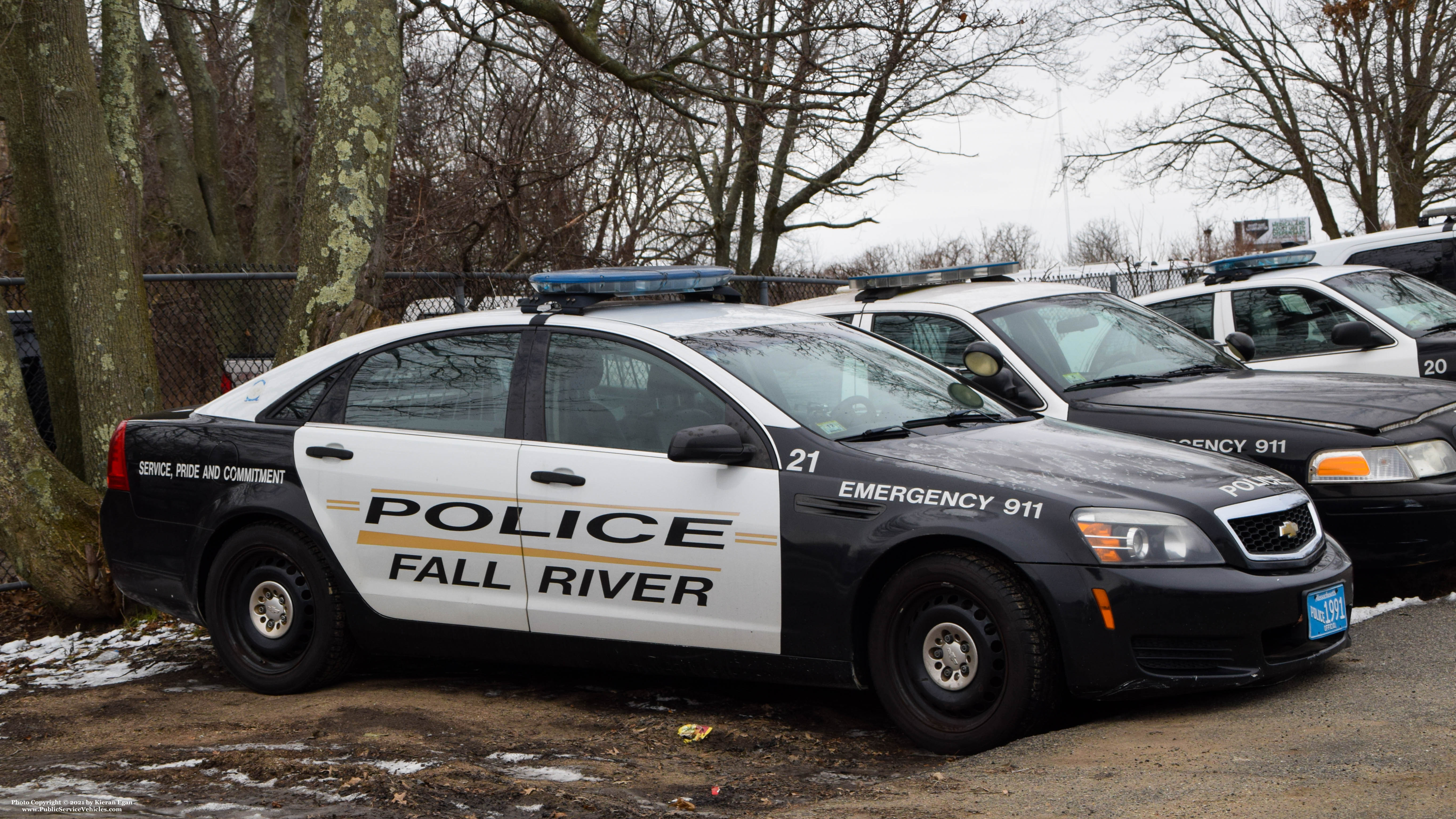 A photo  of Fall River Police
            Car 21, a 2011 Chevrolet Caprice             taken by Kieran Egan