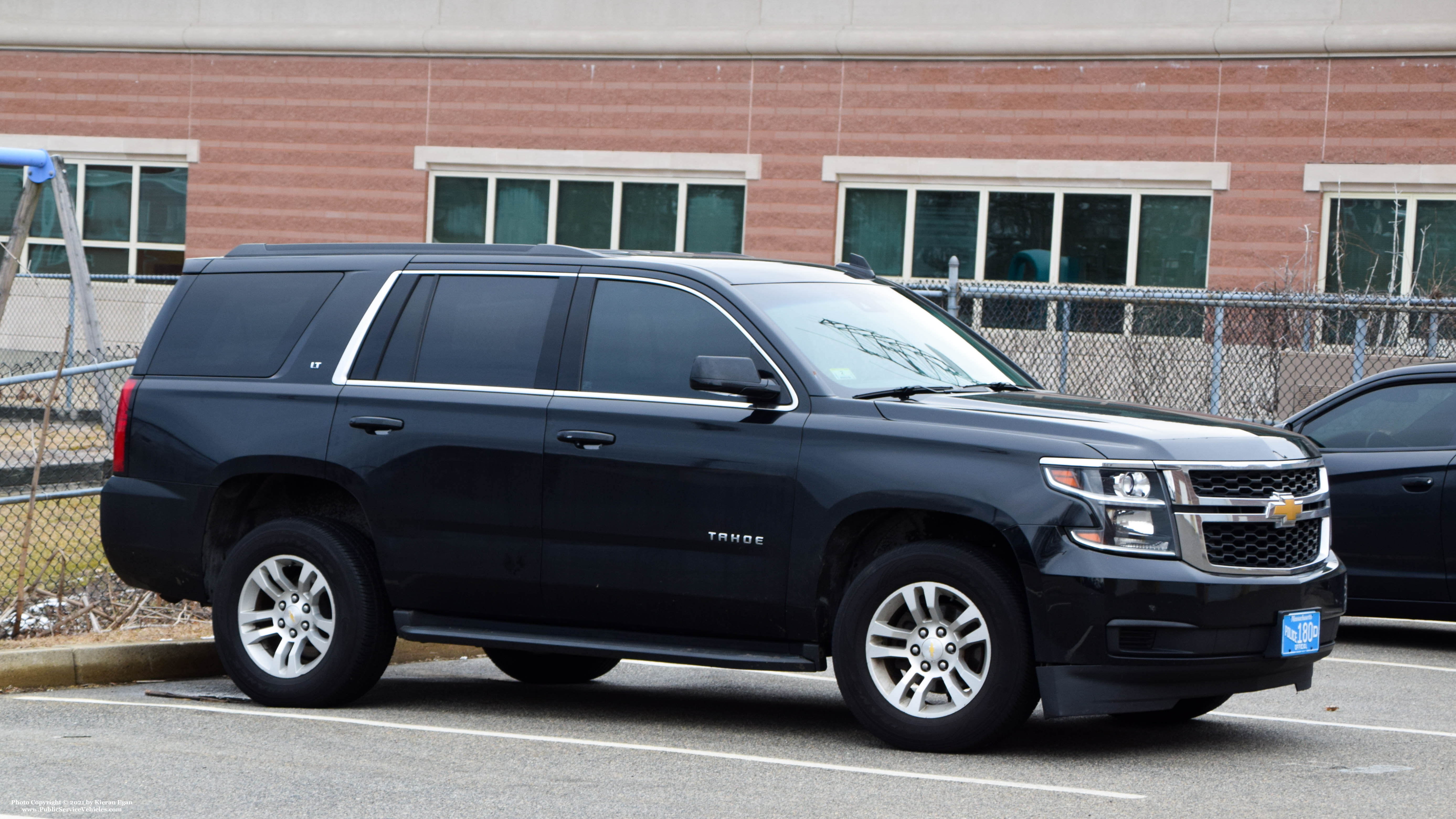 A photo  of Fall River Police
            Unmarked Unit, a 2014-2020 Chevrolet Tahoe             taken by Kieran Egan