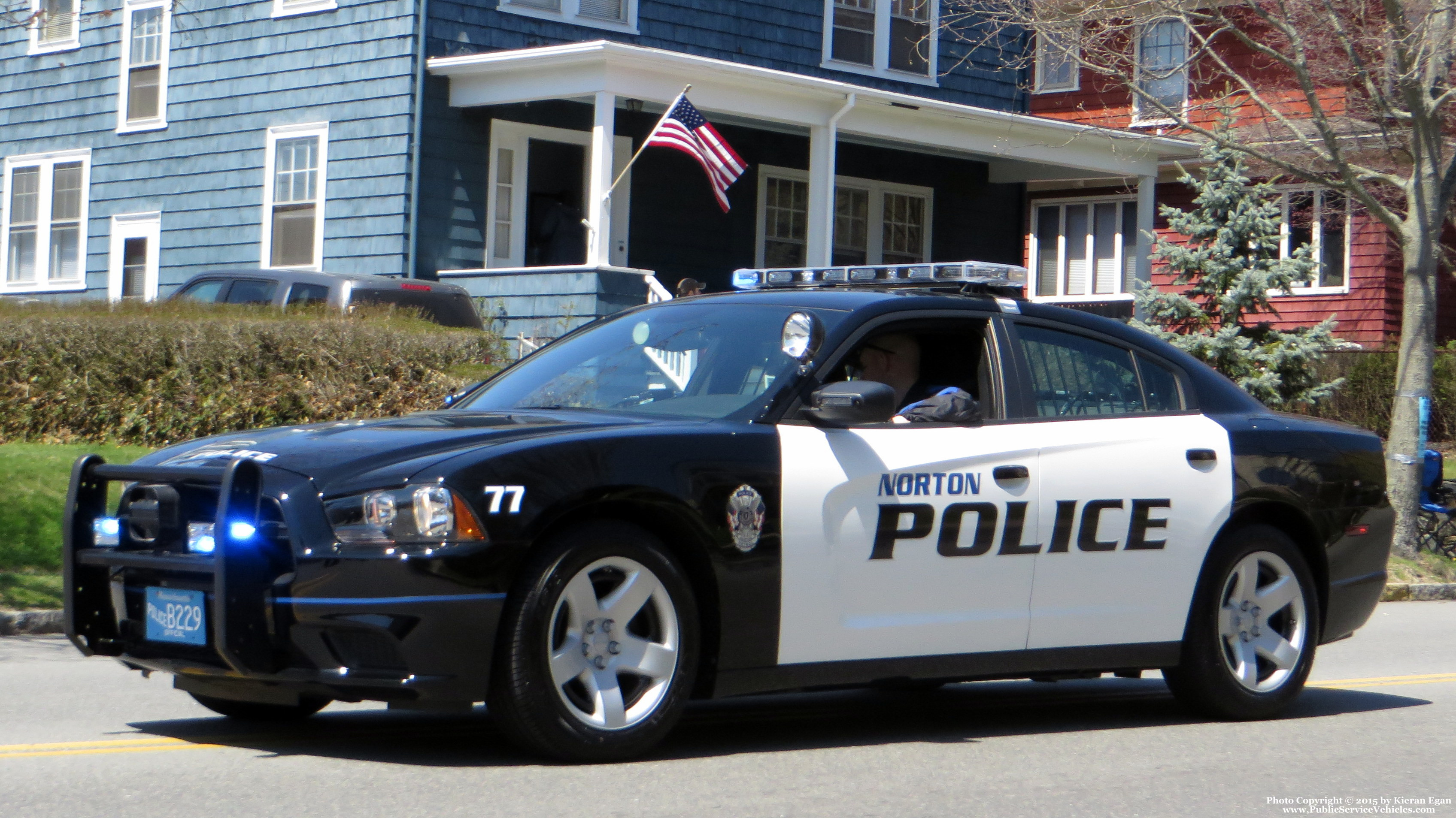 A photo  of Norton Police
            Cruiser 77, a 2013 Dodge Charger             taken by Kieran Egan