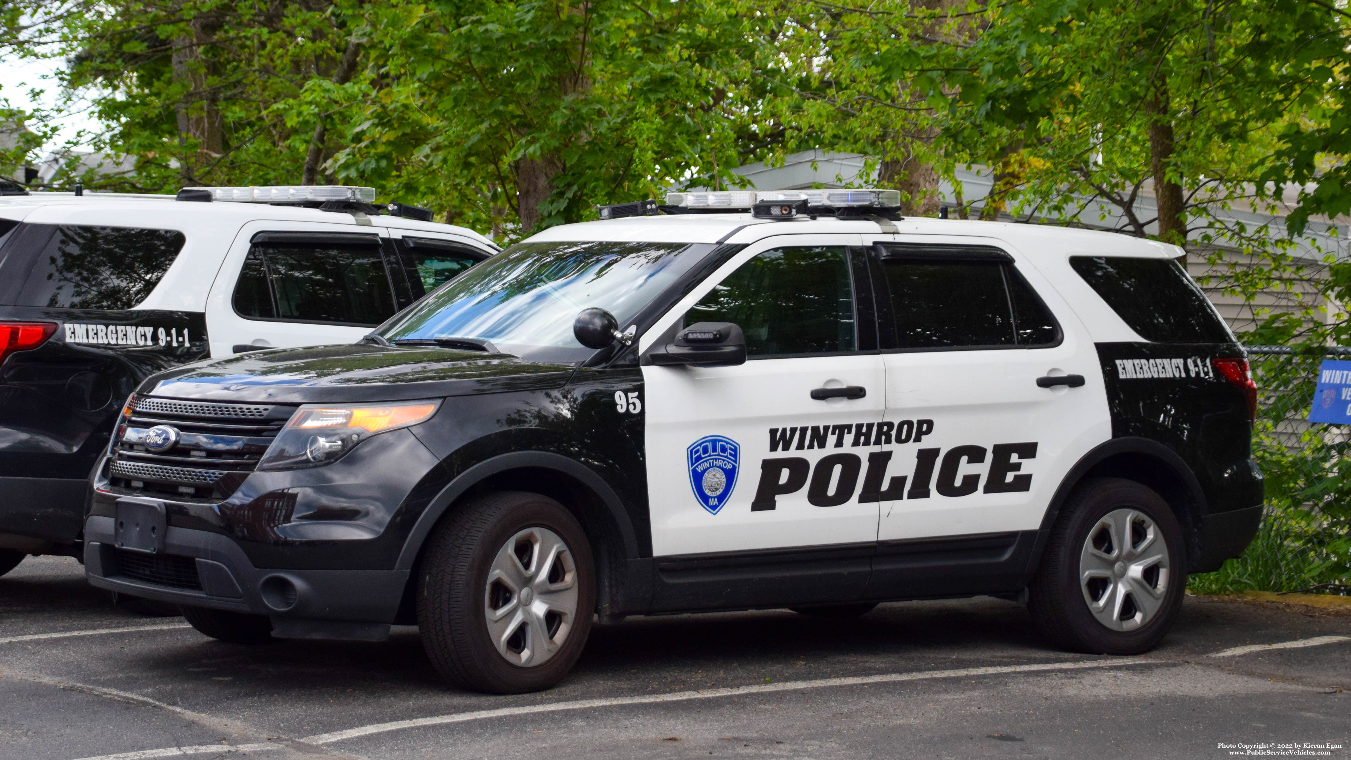 A photo  of Winthrop Police
            Cruiser 95, a 2015 Ford Police Interceptor Utility             taken by Kieran Egan