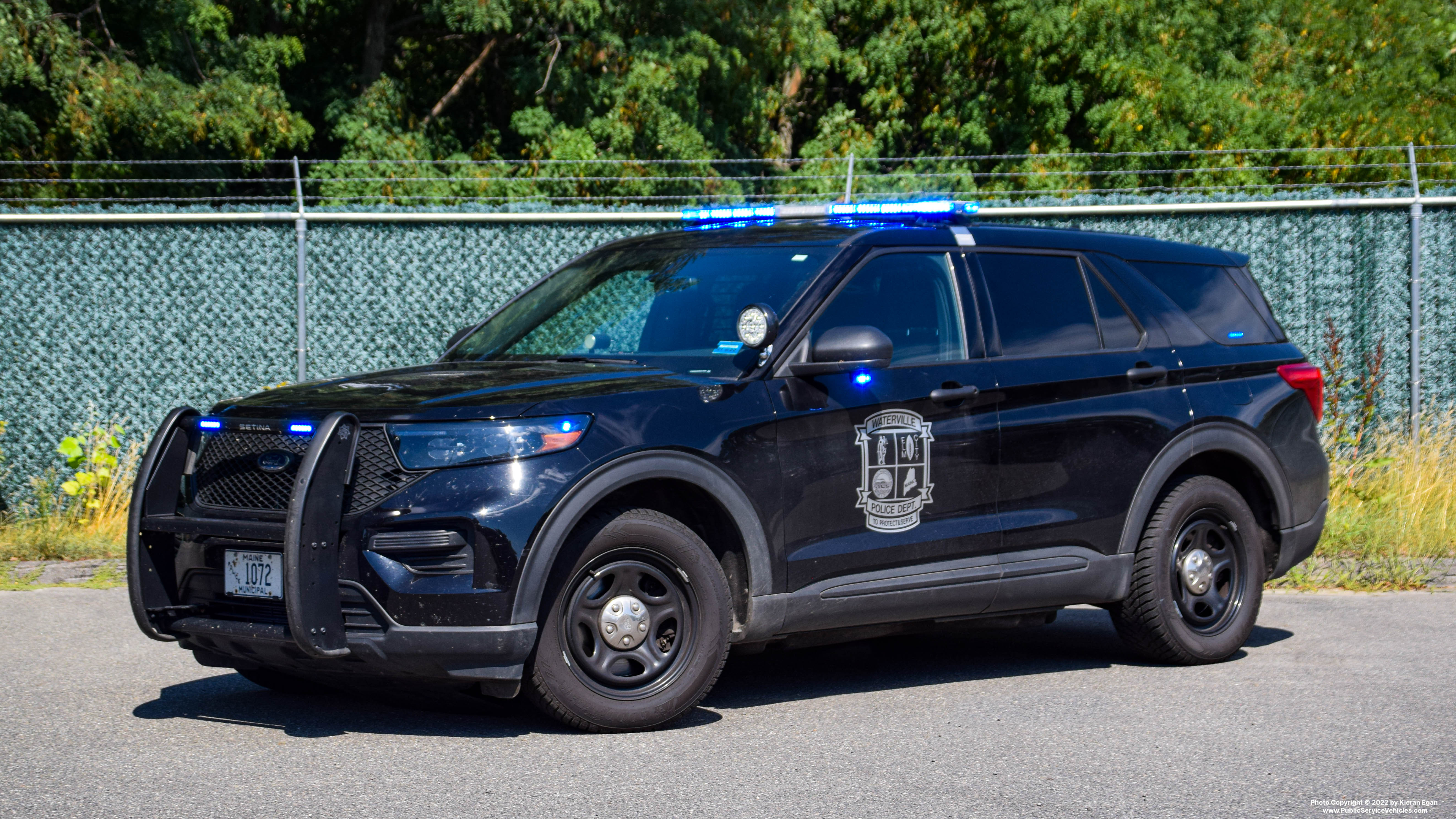 A photo  of Waterville Police
            Cruiser 1072, a 2020-2022 Ford Police Interceptor Utility             taken by Kieran Egan