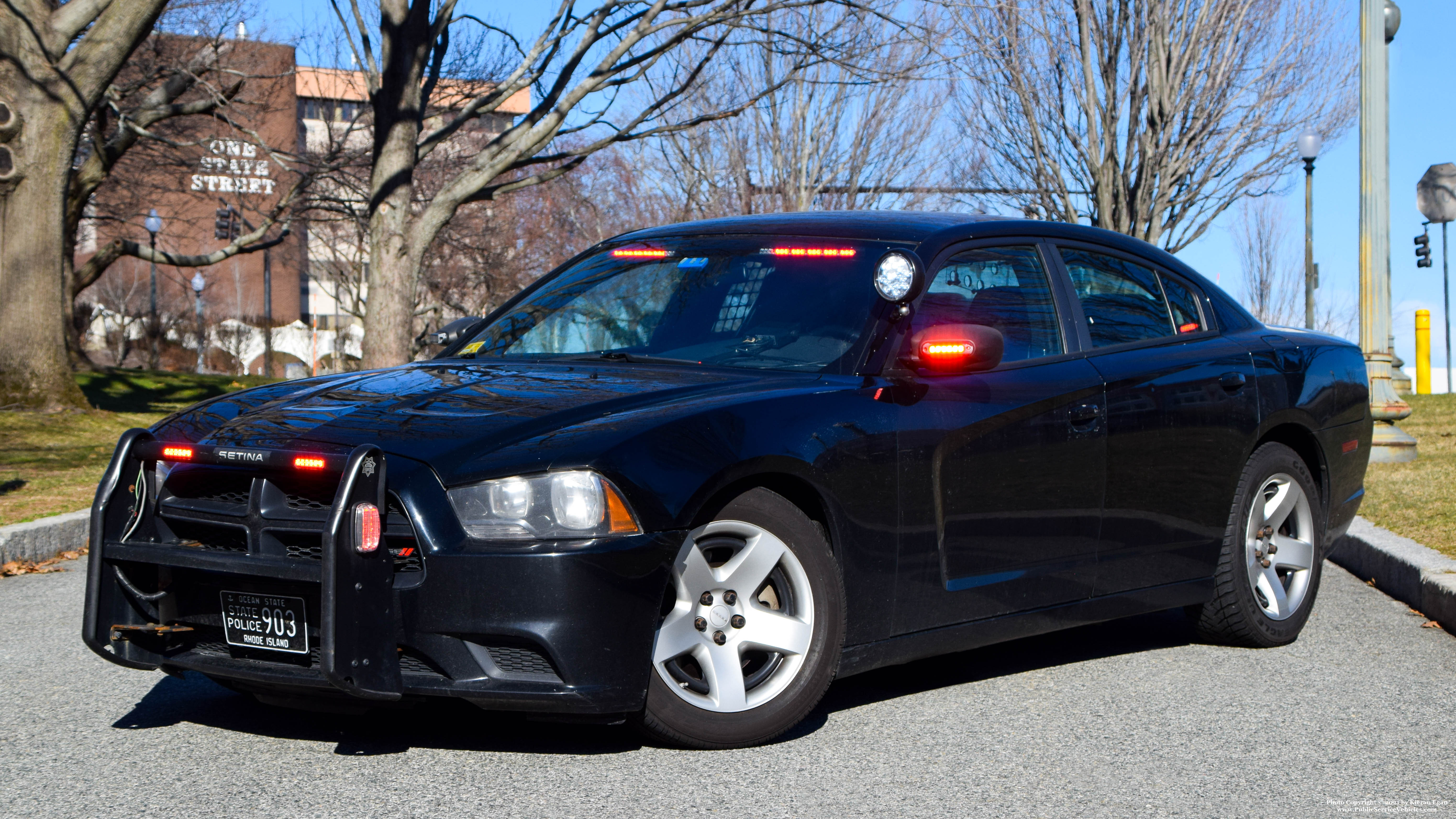 A photo  of Rhode Island State Police
            Cruiser 903, a 2013 Dodge Charger             taken by Kieran Egan