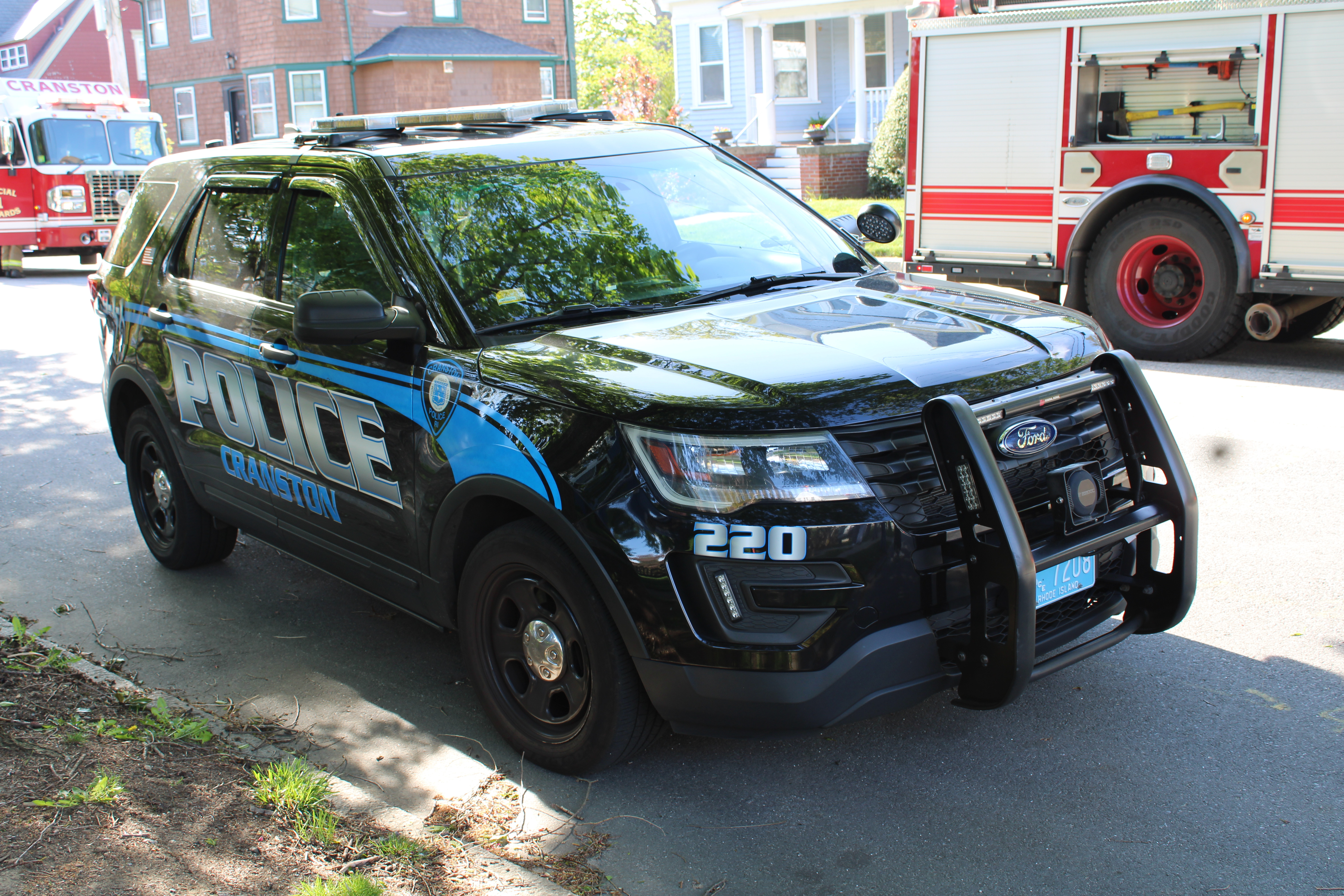 A photo  of Cranston Police
            Cruiser 220, a 2019 Ford Police Interceptor Utility             taken by @riemergencyvehicles