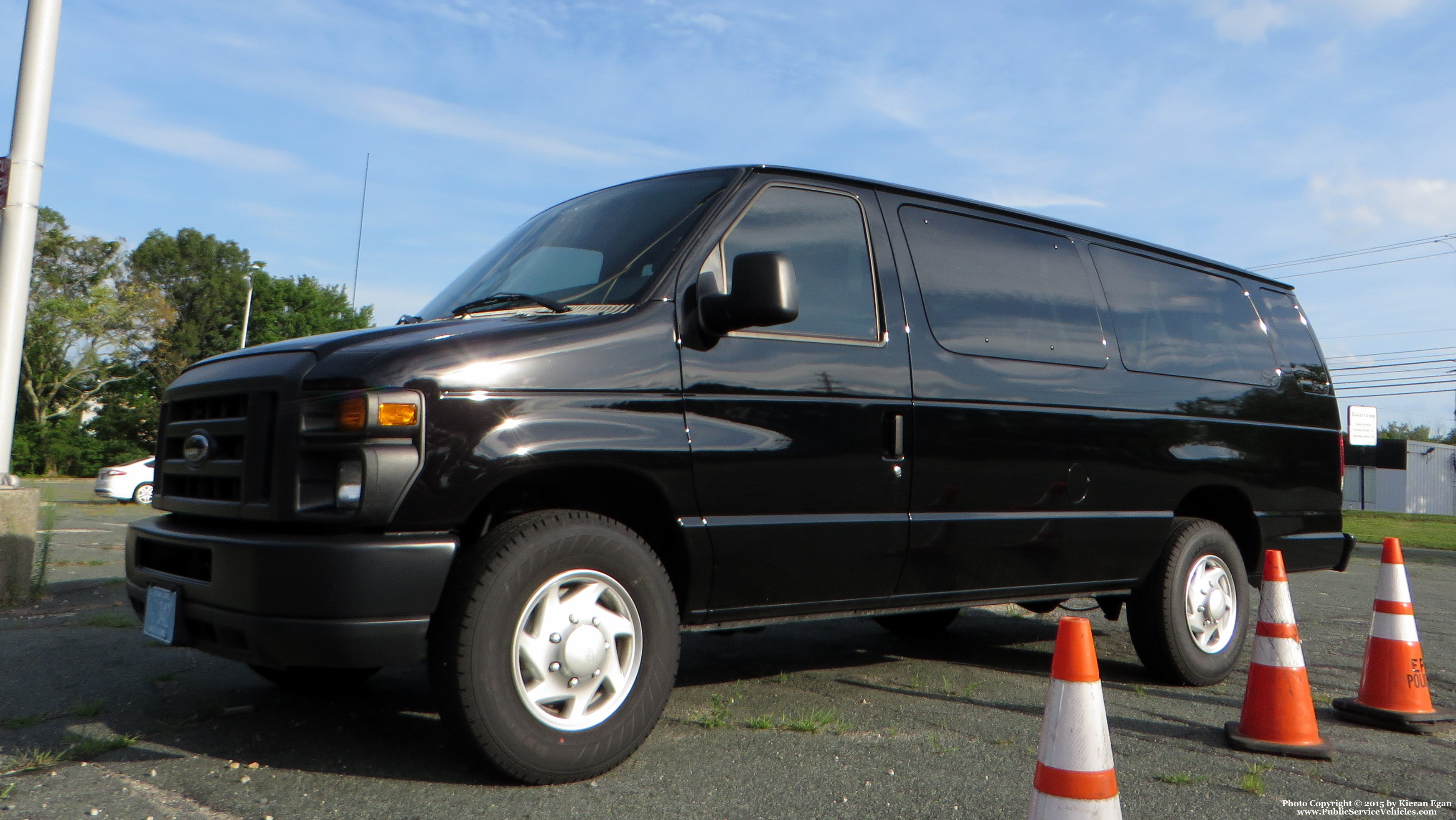 A photo  of East Providence Police
            Honor Guard Van, a 2008-2013 Ford E-Series             taken by Kieran Egan