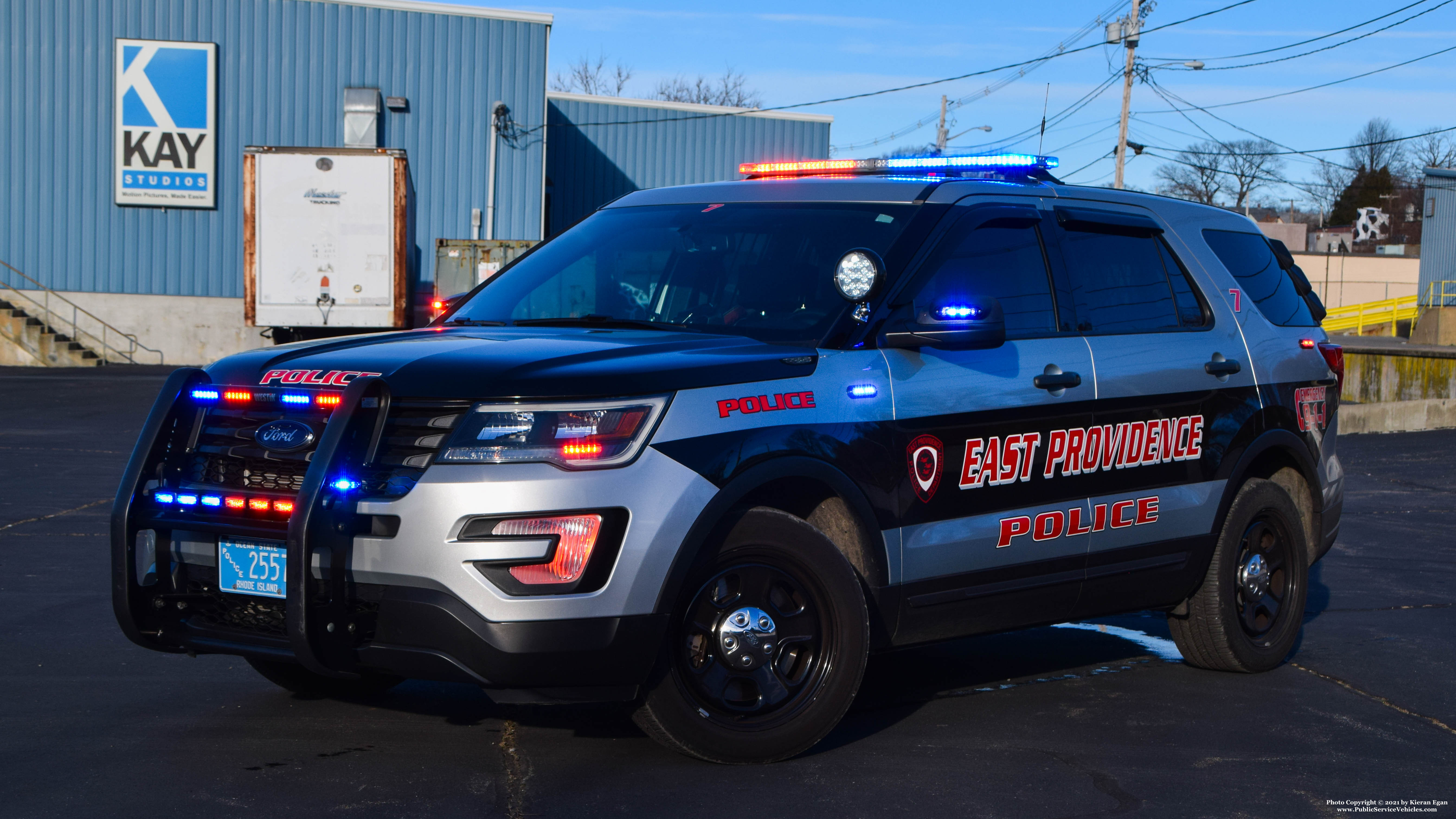 A photo  of East Providence Police
            Car 7, a 2018 Ford Police Interceptor Utility             taken by Kieran Egan