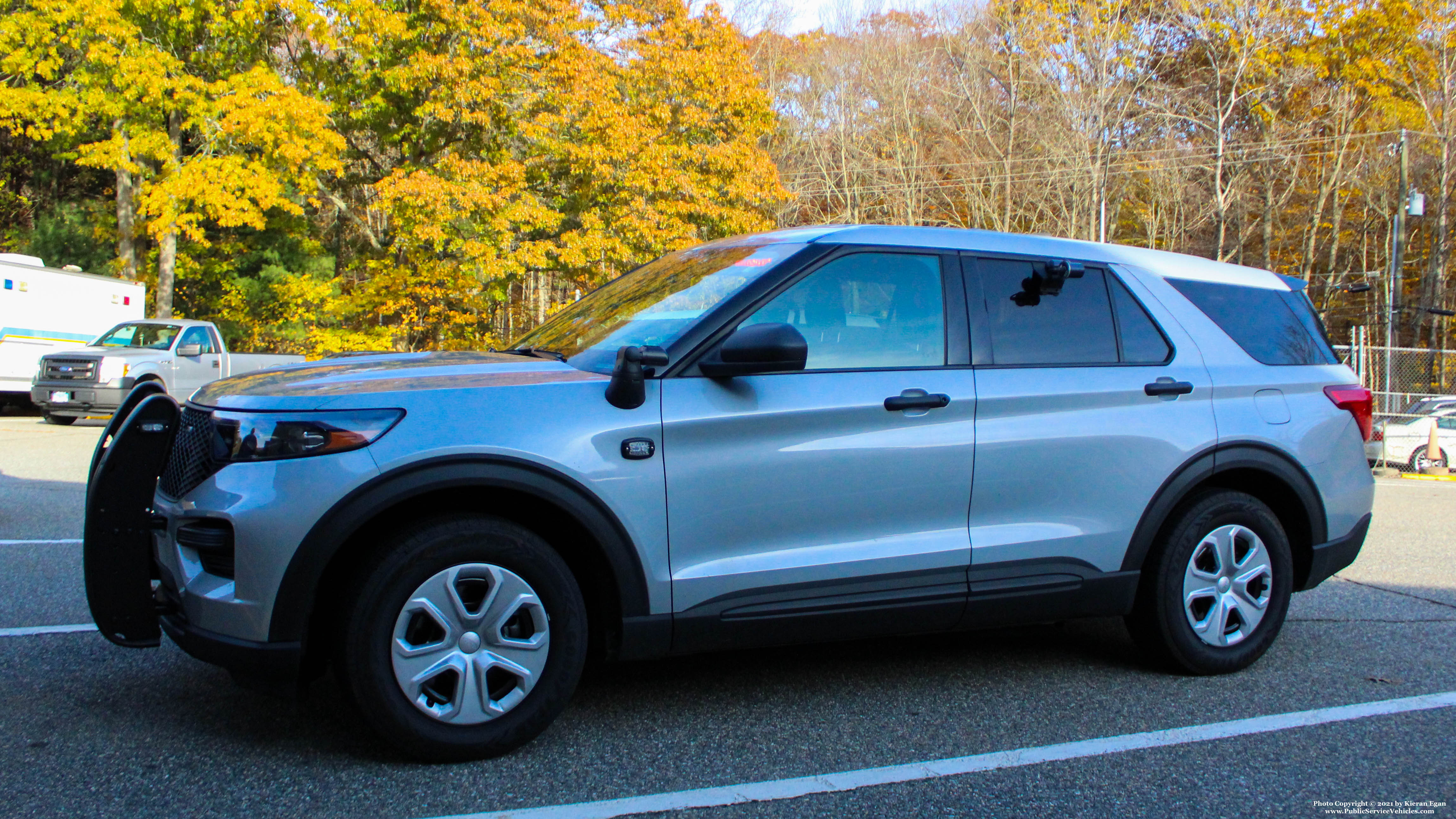 A photo  of Connecticut State Police
            Cruiser 336, a 2021 Ford Police Interceptor Utility             taken by Kieran Egan