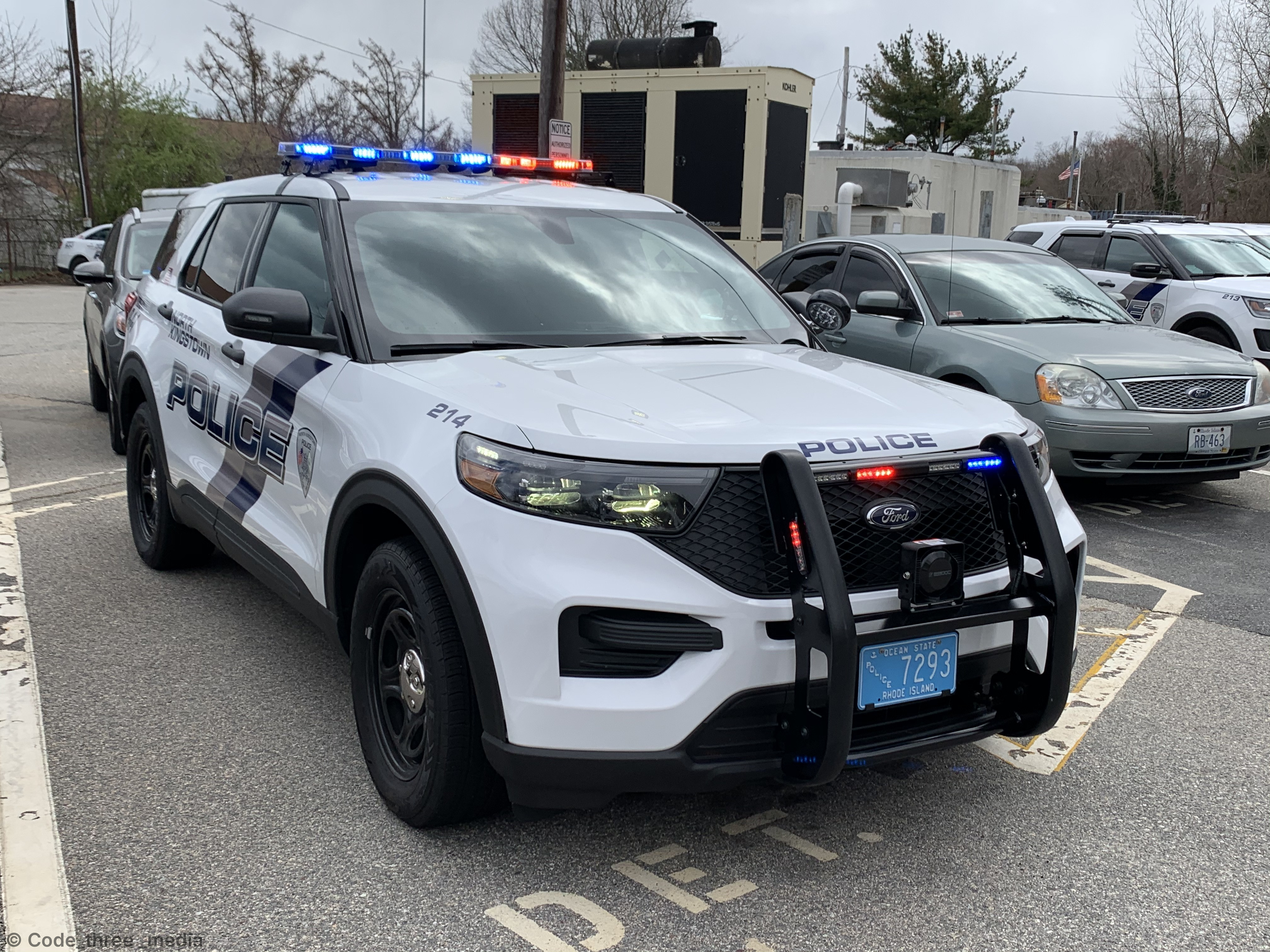 A photo  of North Kingstown Police
            Cruiser 214, a 2020 Ford Police Interceptor Utility             taken by Nate Hall